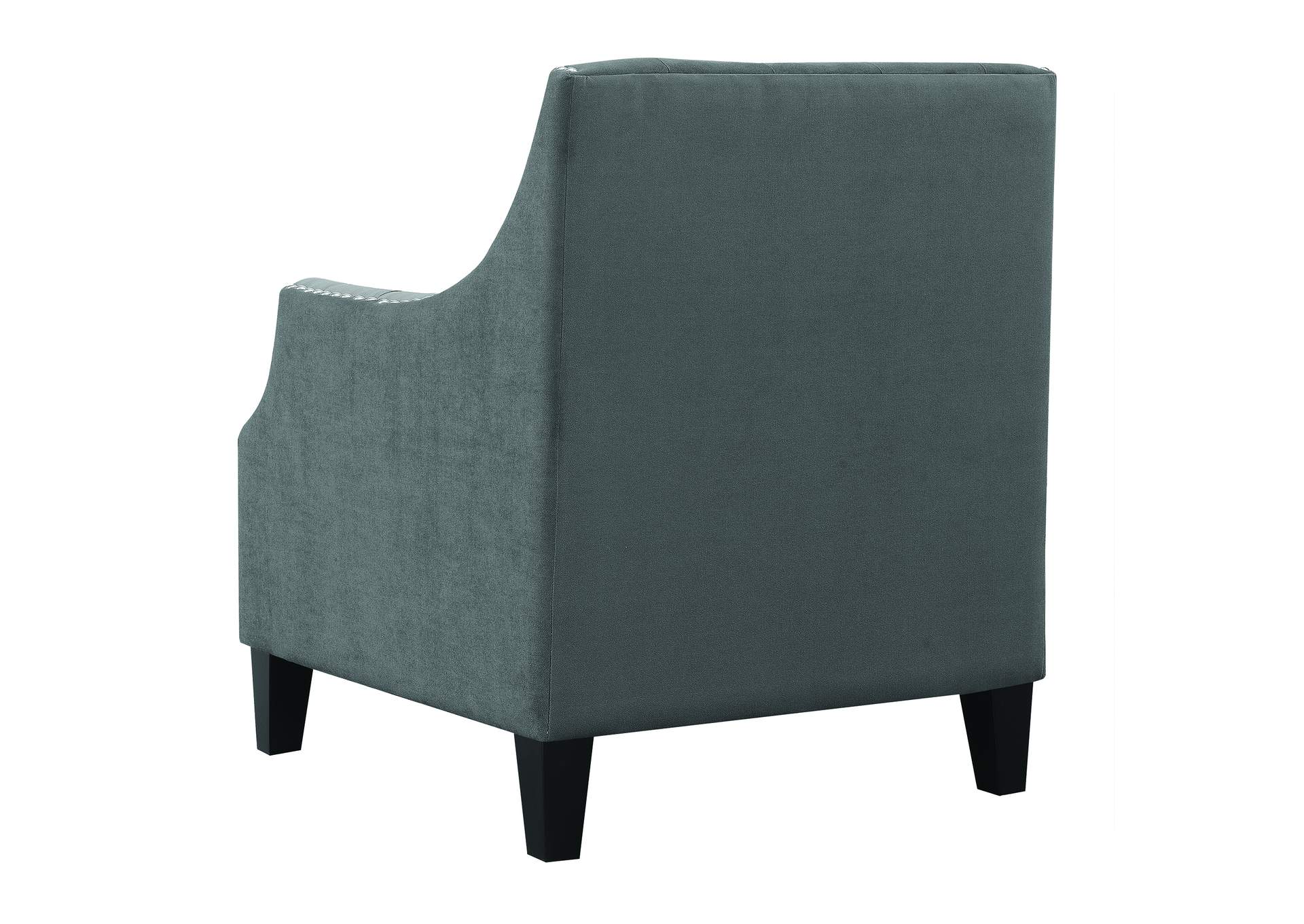 Norway Accent Chair In Ottoman Charcoal,Elements