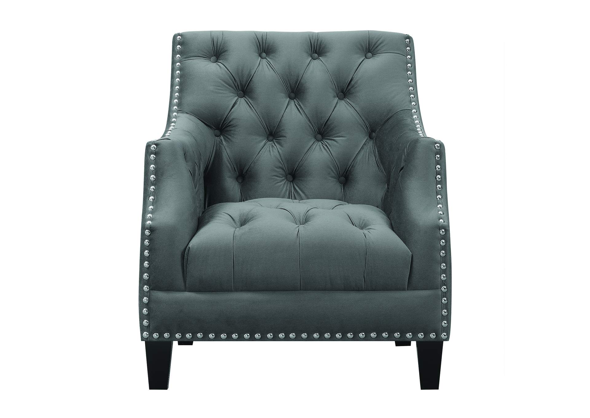 Norway Accent Chair In Ottoman Charcoal,Elements