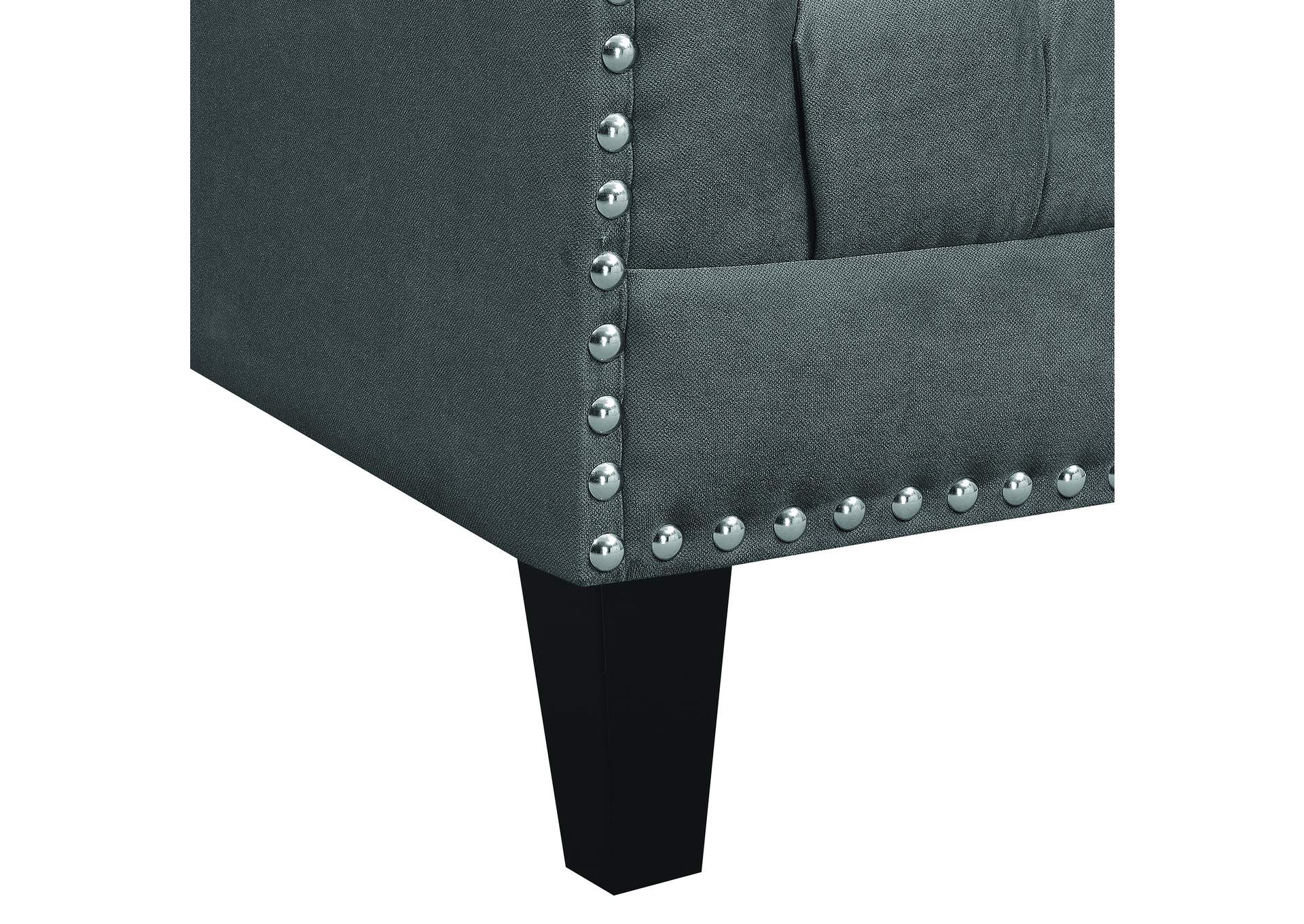 Norway Accent Chair In Ottoman Charcoal,Elements