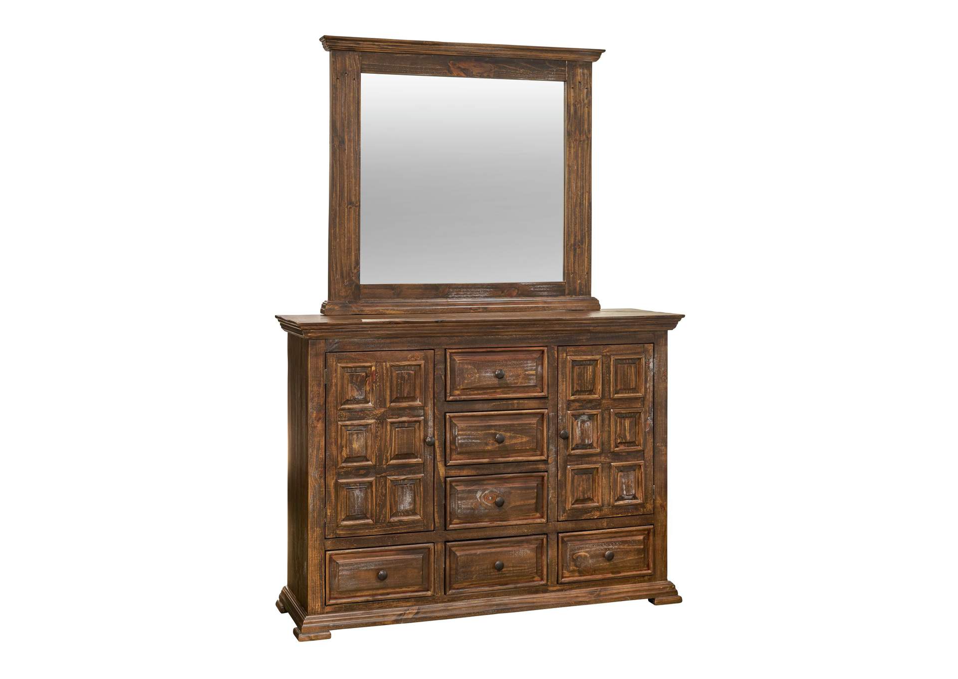 Olivia Brown King 5 Piece Bedroom Set,Elements