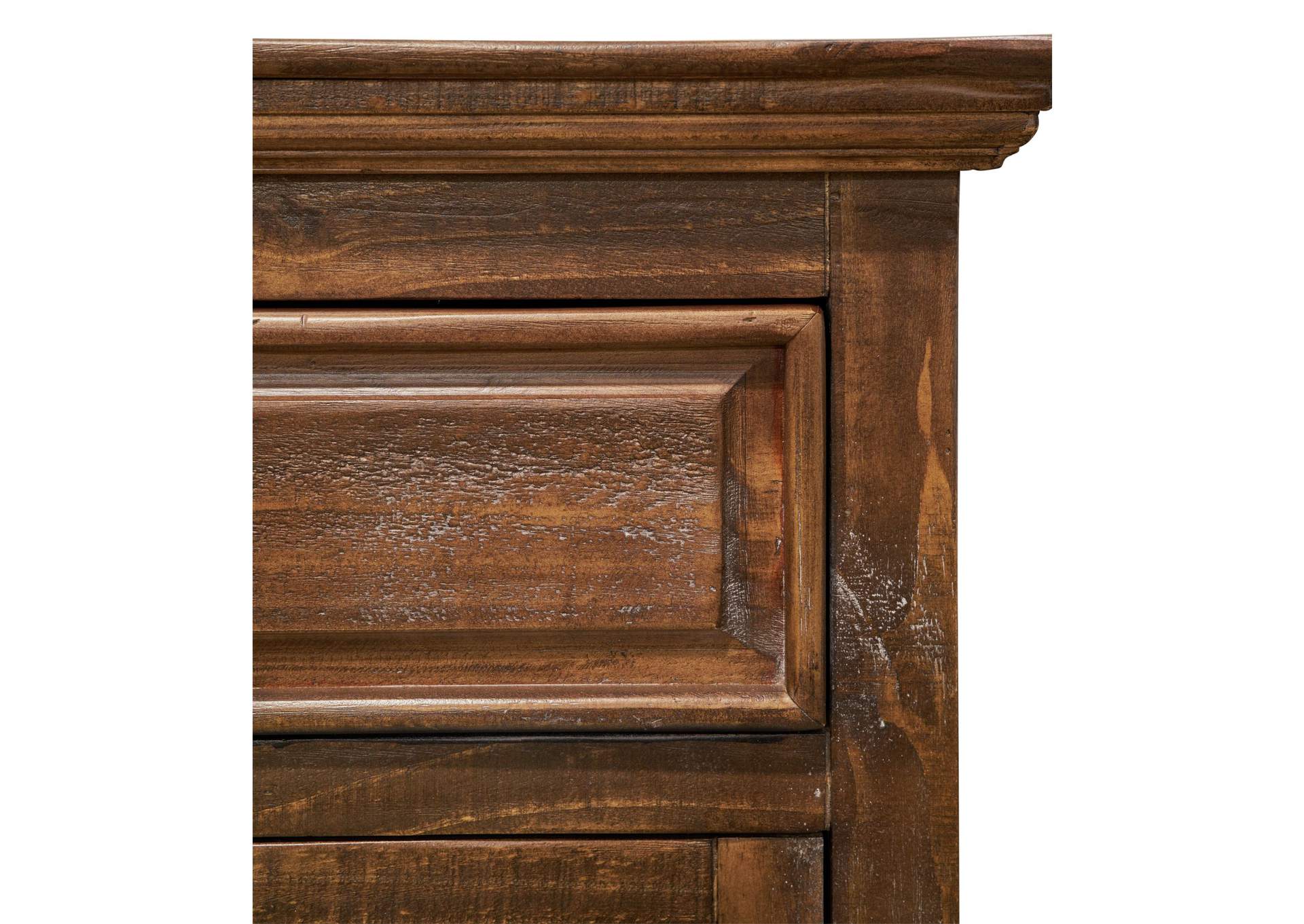 Olivia Brown King 5 Piece Bedroom Set,Elements