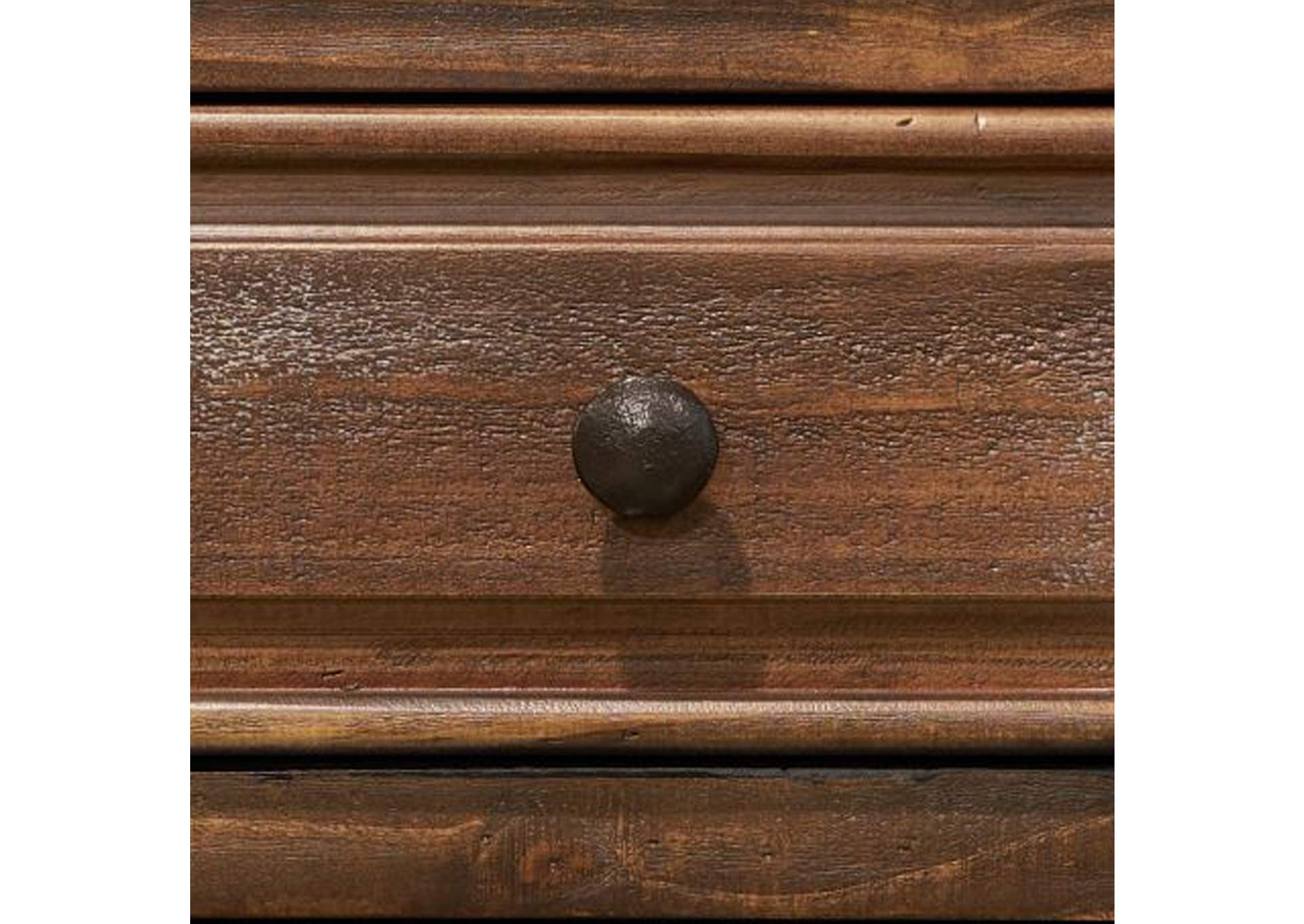 Olivia Brown Dresser & Mirror Set,Elements