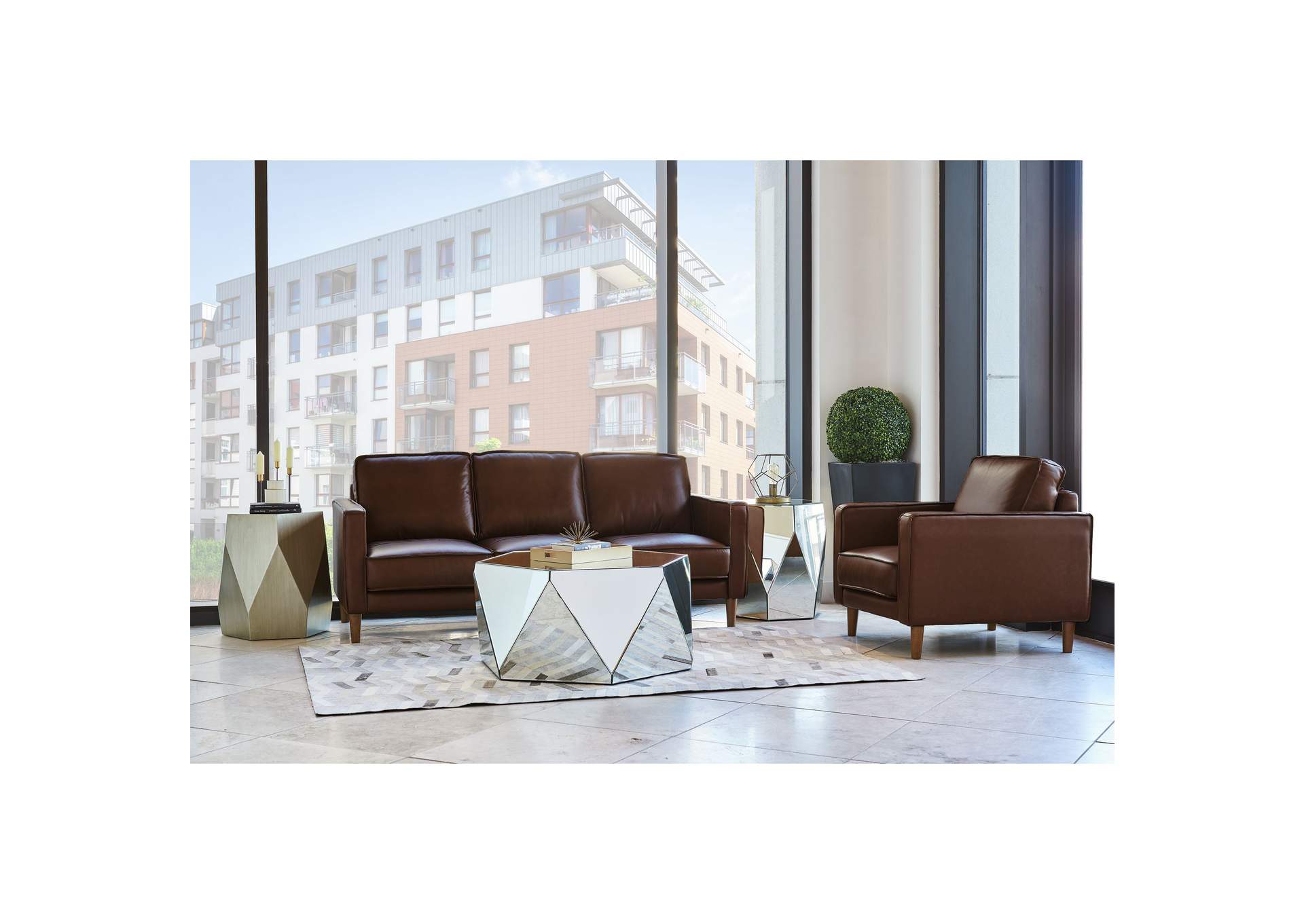 Pacer Chair In Fiero Chestnut Top Grain - Pvc 3A,Elements