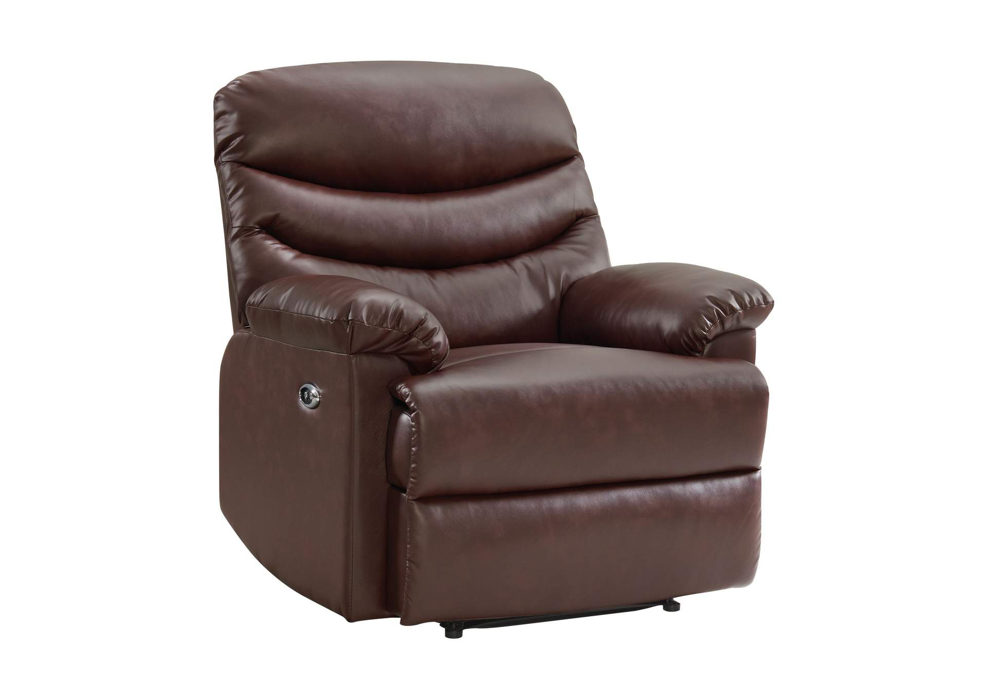 Palmdale 91491 Power Recliner Pu Red - Brown A,Elements