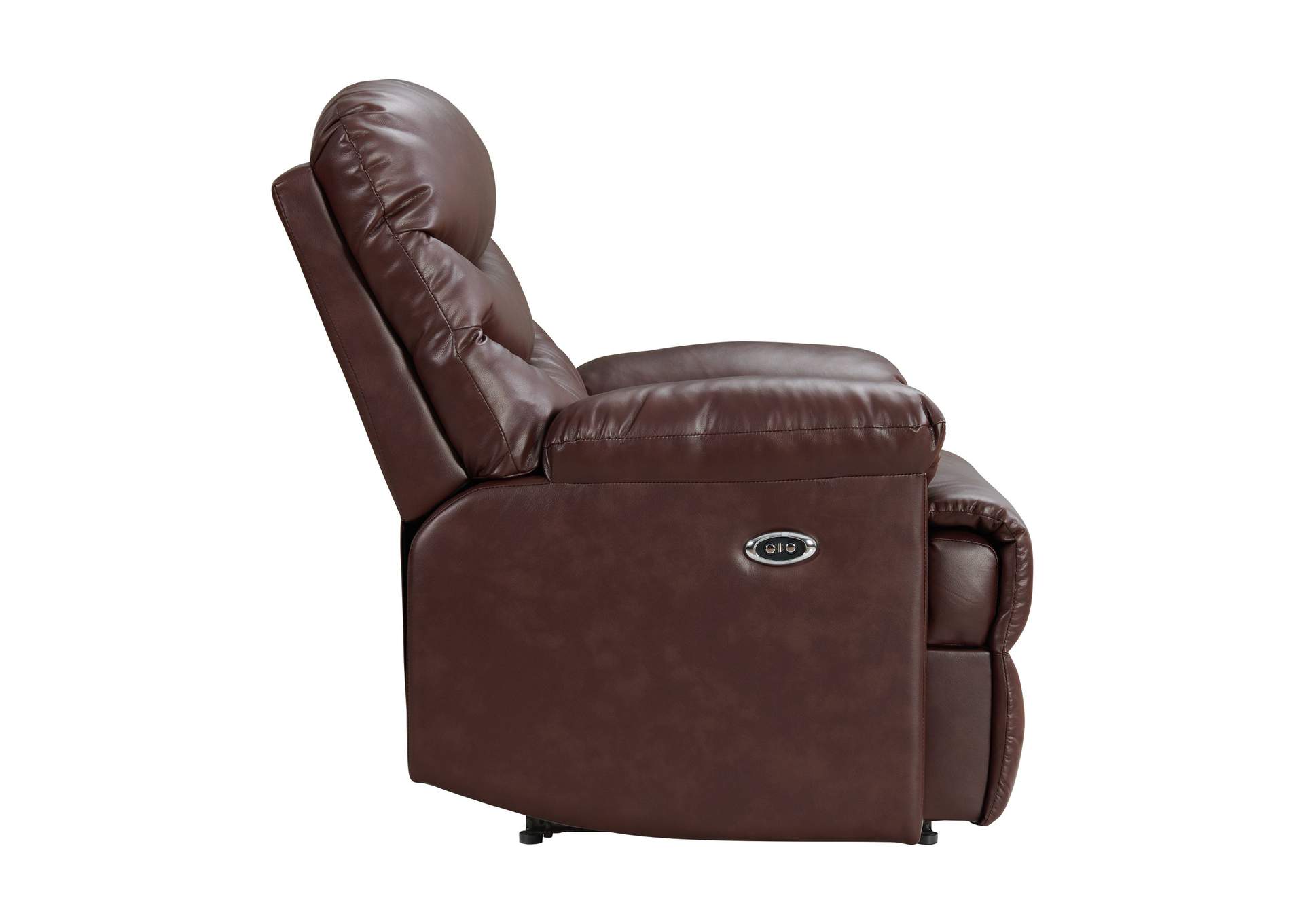 Palmdale 91491 Power Recliner Pu Red - Brown A,Elements