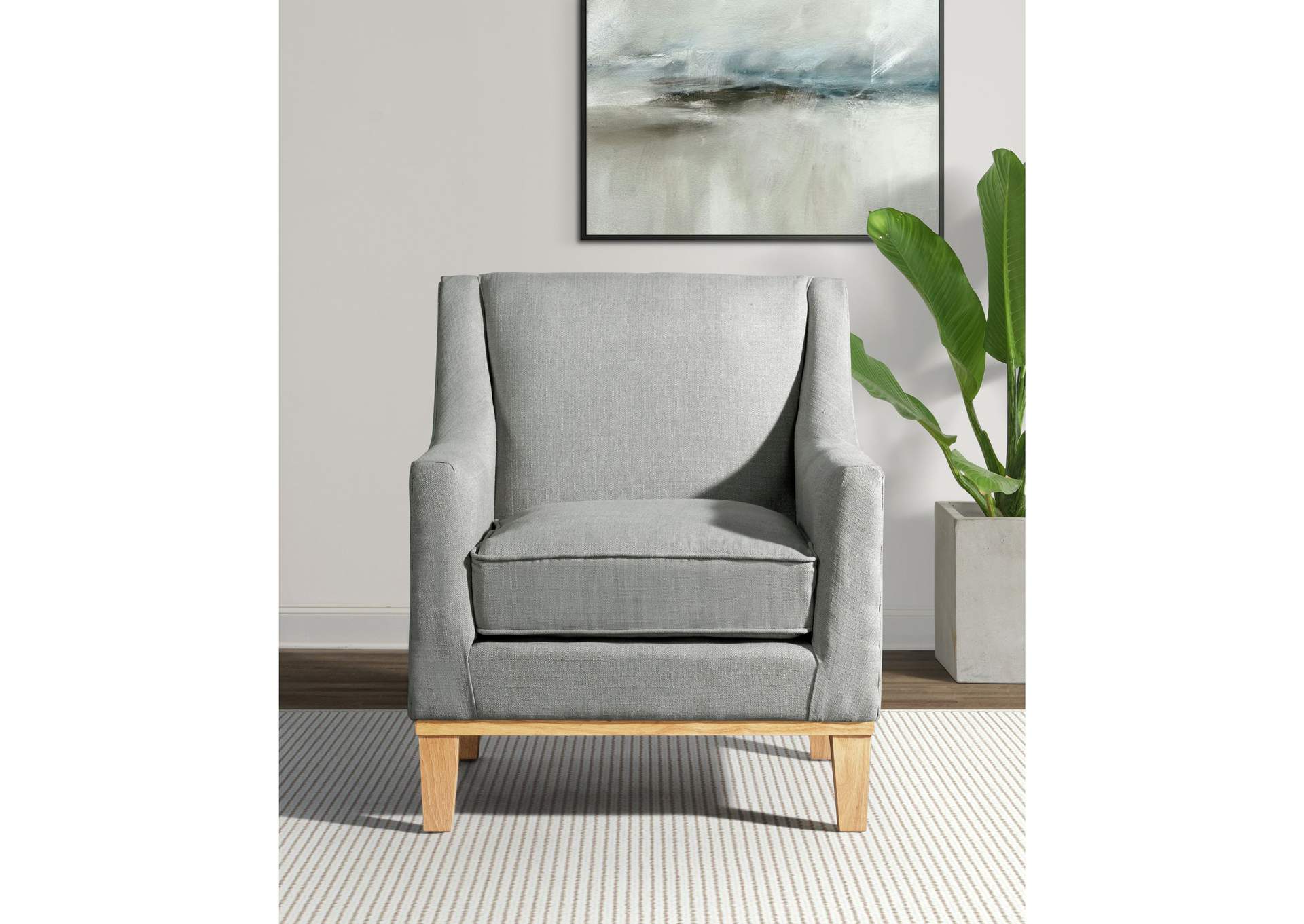 Palmer Chair Blond Ash Distressed Wood Garrison Grey 3A,Elements