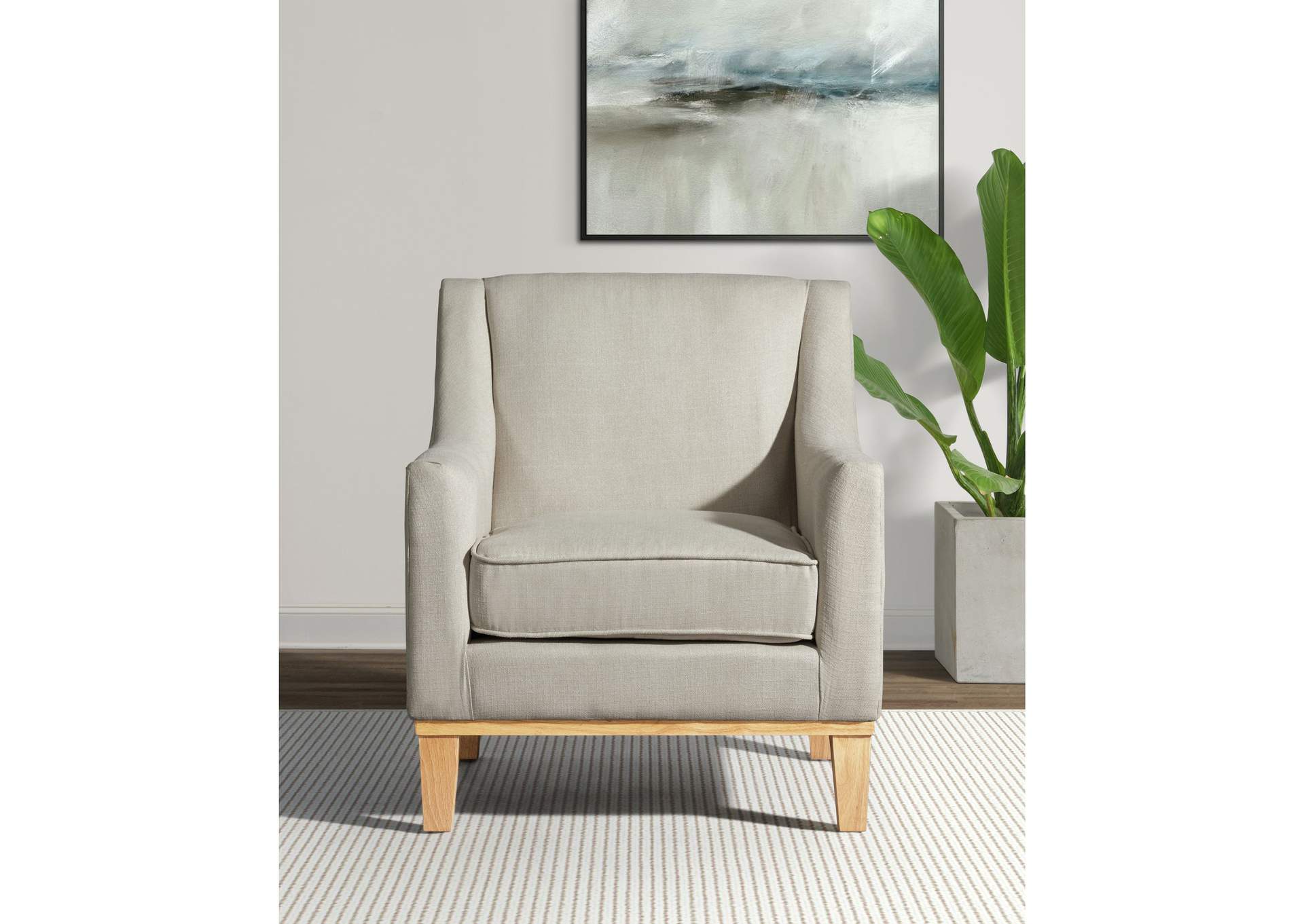 Palmer Chair Blond Ash Distressed Wood Garrison Hemp 3A,Elements