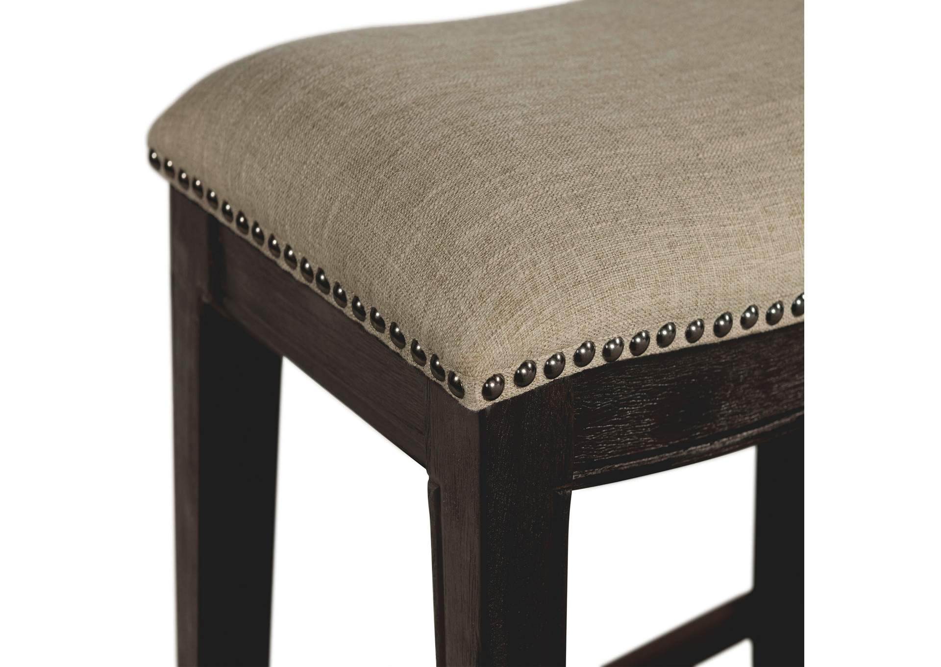 Parkside 24 Counter Stool - Linen - Dark Wash,Elements