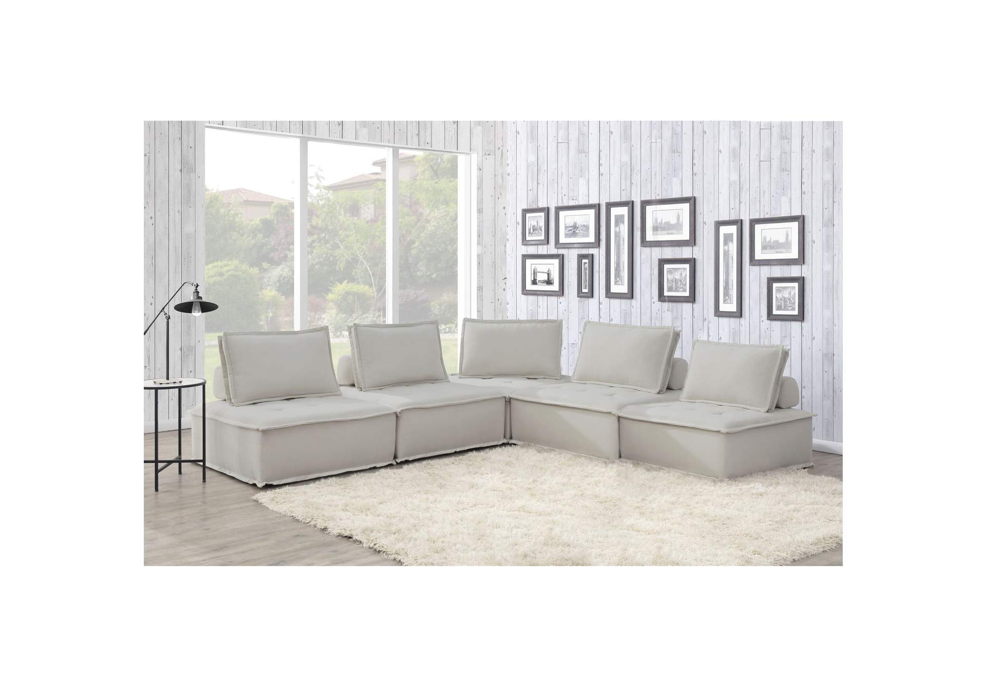 Paxton Modular Seating 5 Piece Sectional,Elements