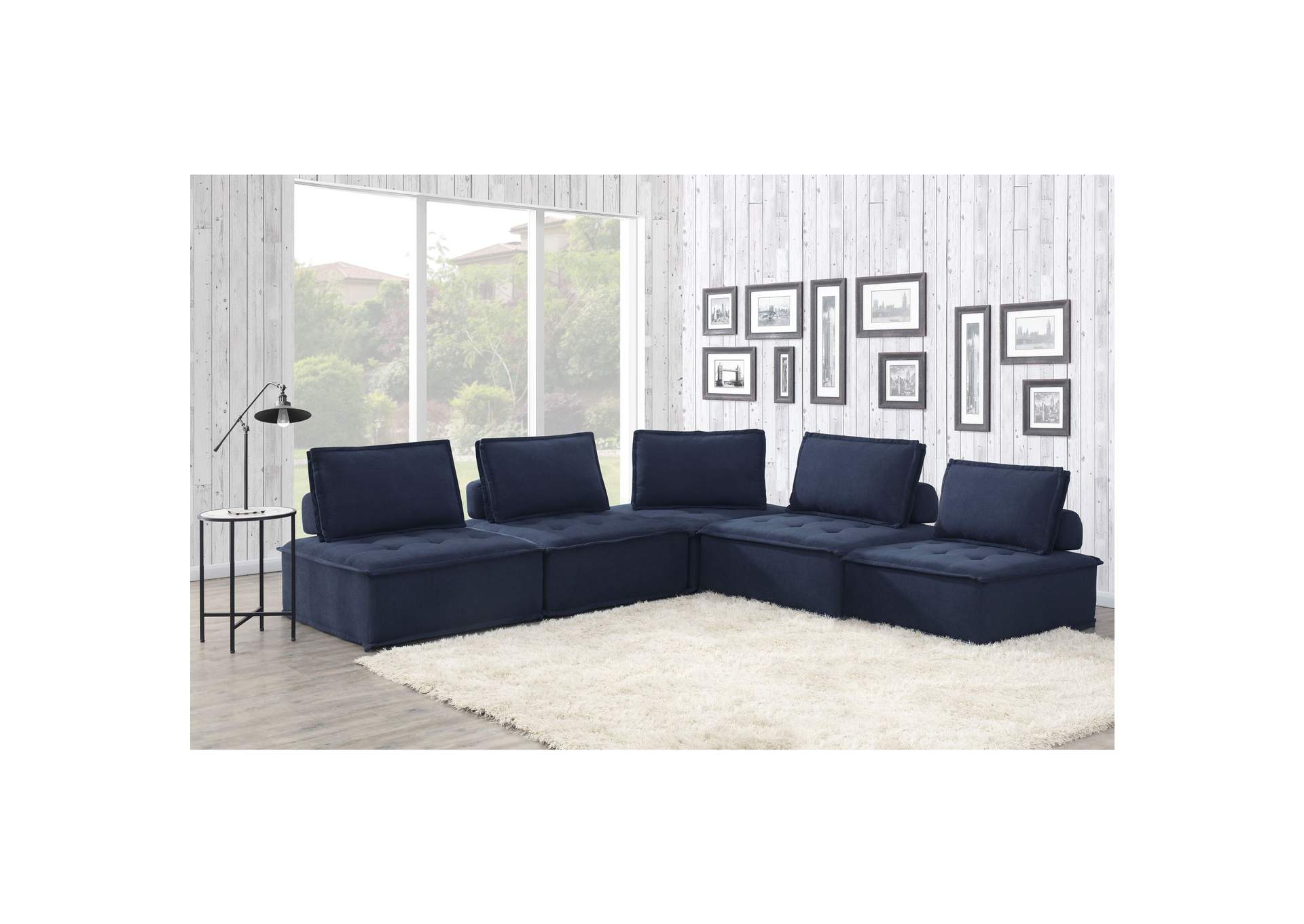 Paxton Modular Seating 5 Piece Sectional,Elements