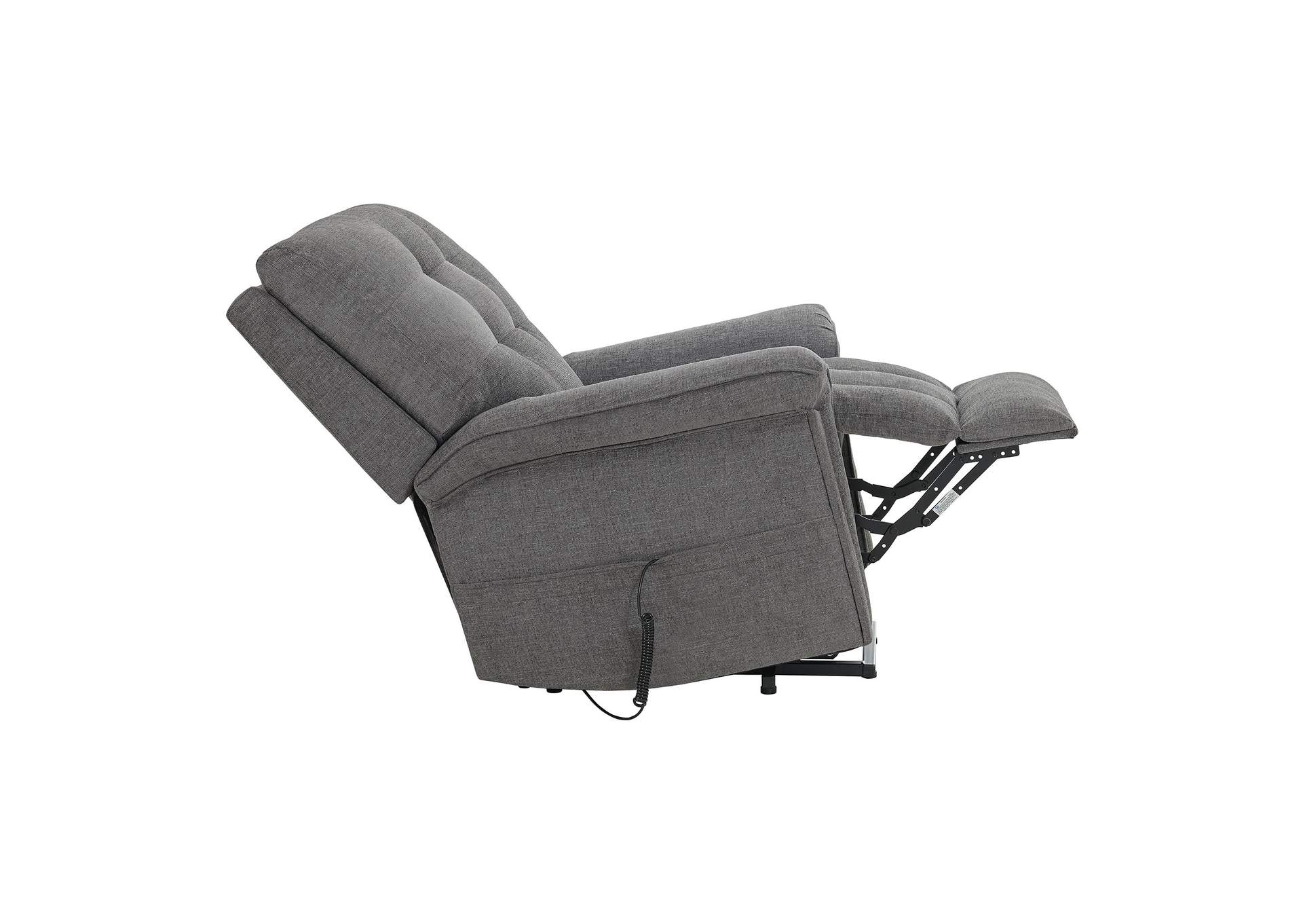 Pecos Power Motion Lift Chair In 15337 - 2 Ribbit Charcoal,Elements