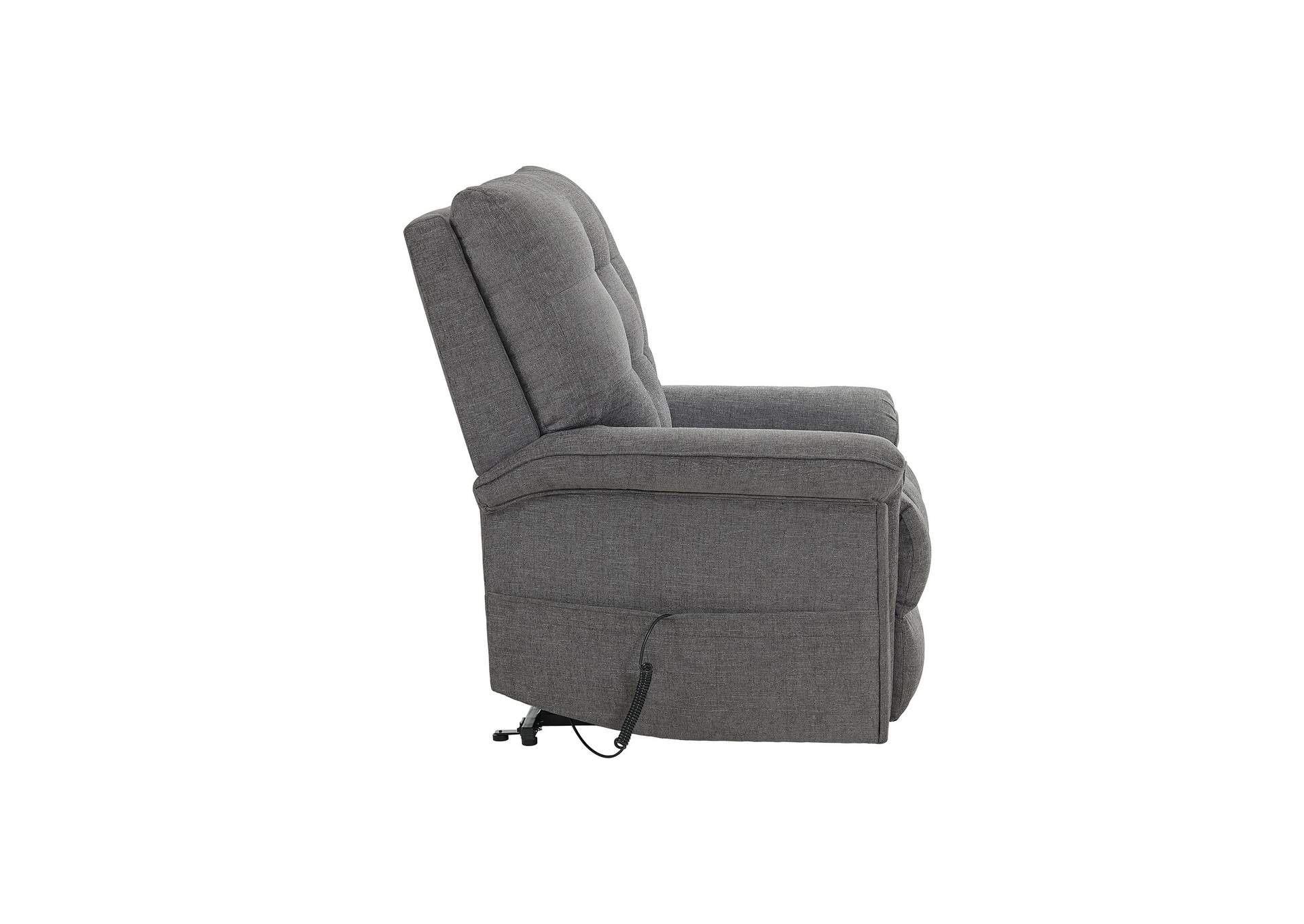 Pecos Power Motion Lift Chair In 15337 - 2 Ribbit Charcoal,Elements