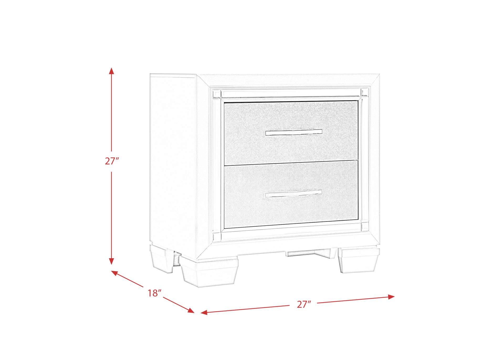 Platinum Nightstand,Elements