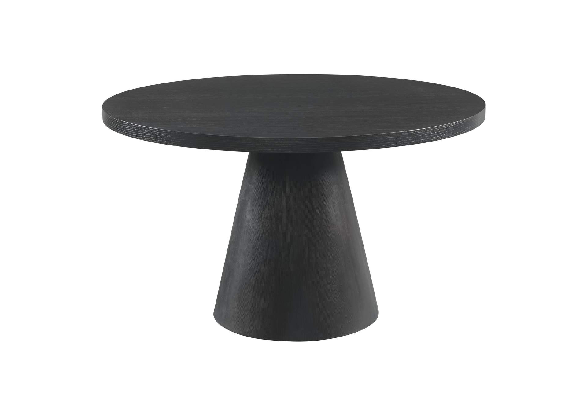 Portland Round Dining Table In Black,Elements