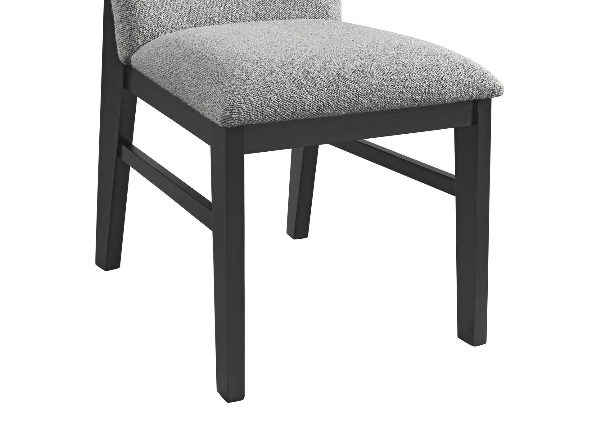 Portland Round Back Side Chair With Grey Fabric Pgy1113 - 4 In Black 2 Per Carton,Elements