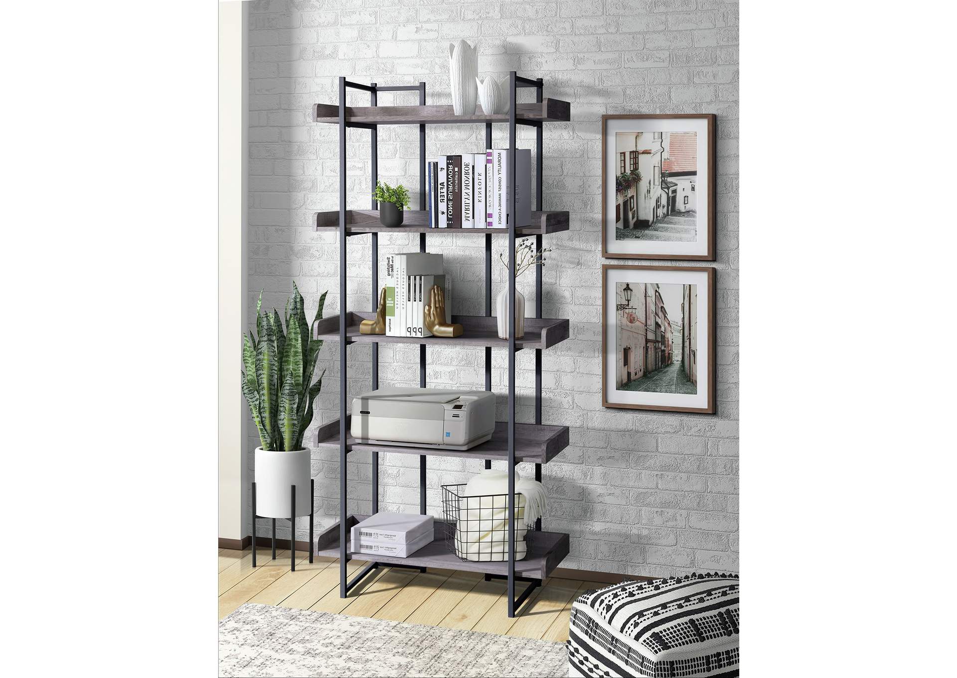 Preston Bookshelf Grey,Elements