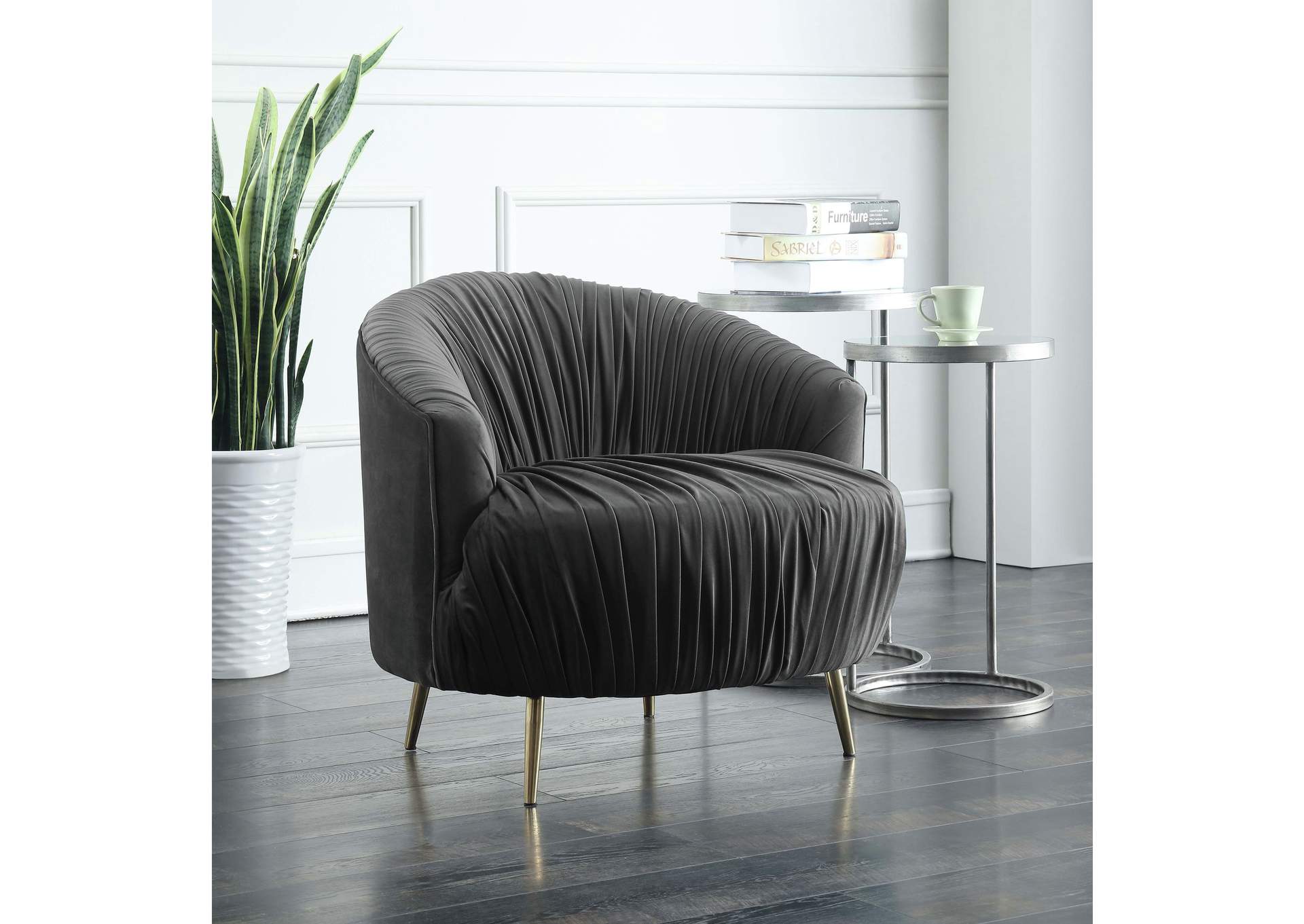 Princeton 16067 Chair With Gold Leg Broadway Metal,Elements
