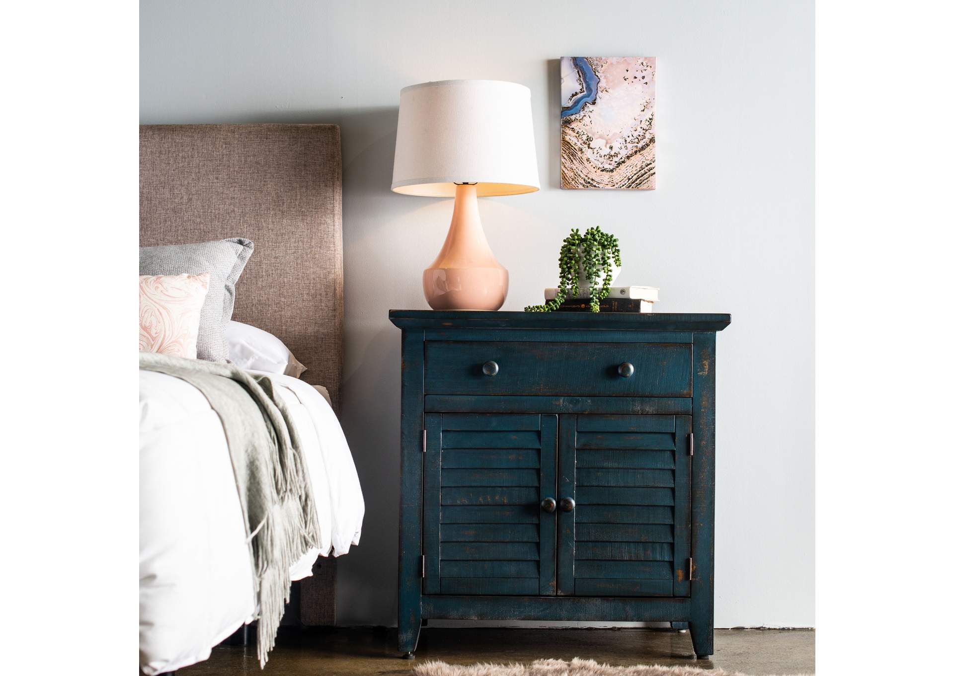 Rafael - Accent Chest Blue,Elements
