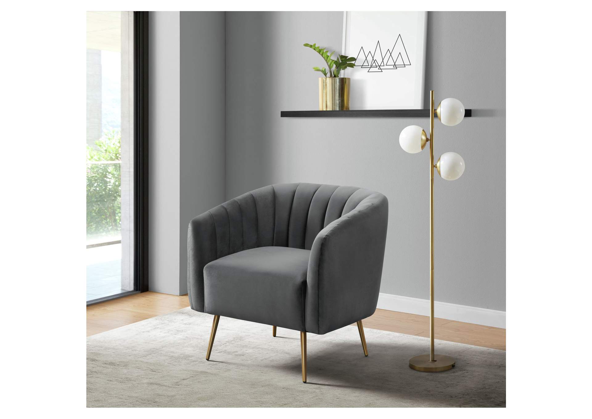 Raven Chair In Royale Metal 3A,Elements