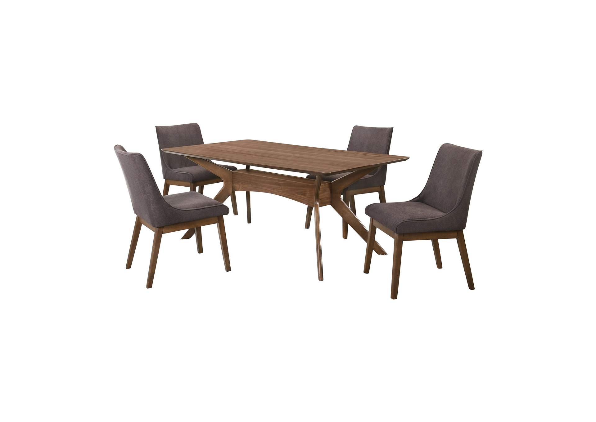 Razor 5 Piece Dining Set - Table And Four Arm Chairs,Elements