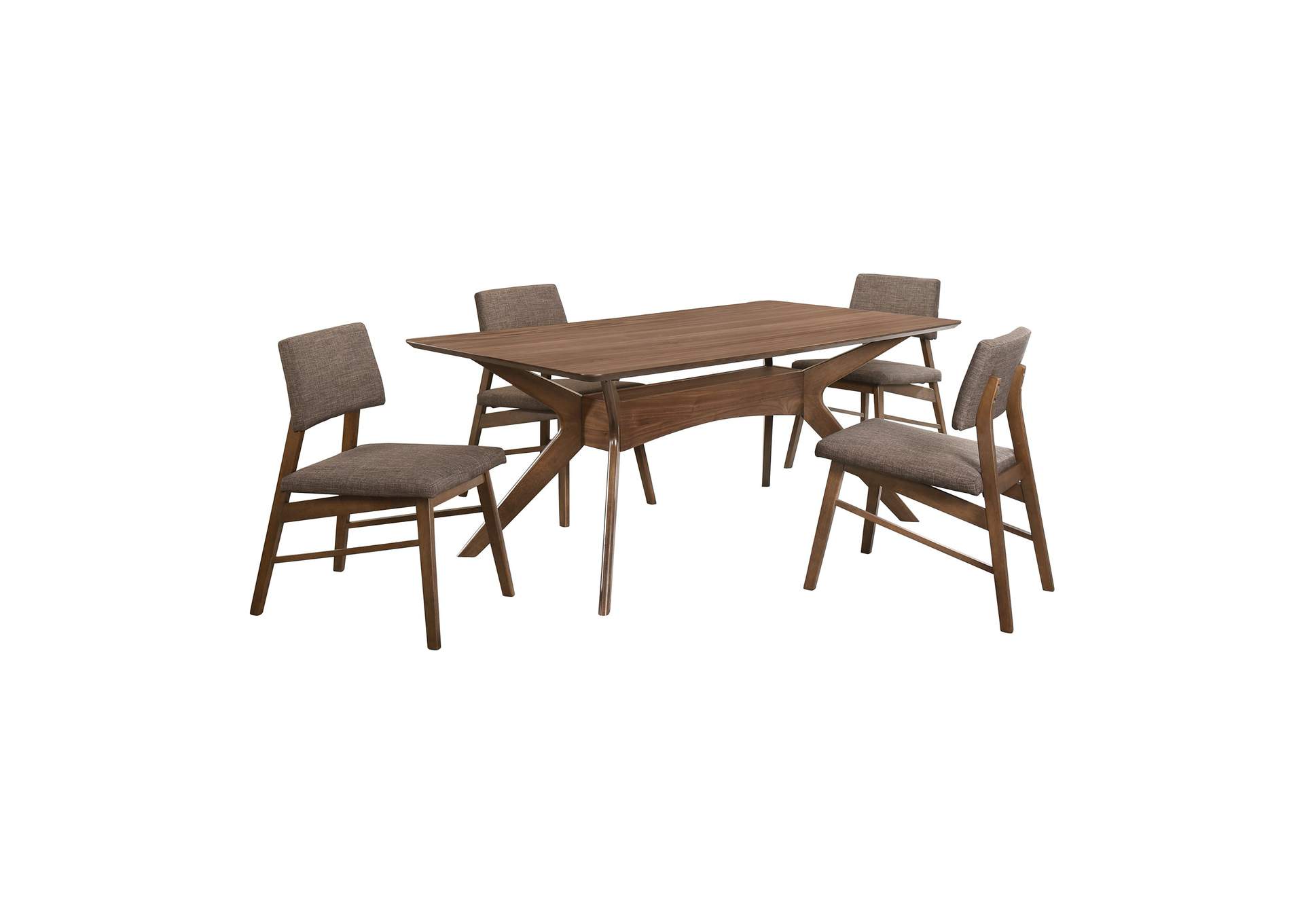 Razor 5 Piece Dining Set - Table And Four Side Chairs,Elements