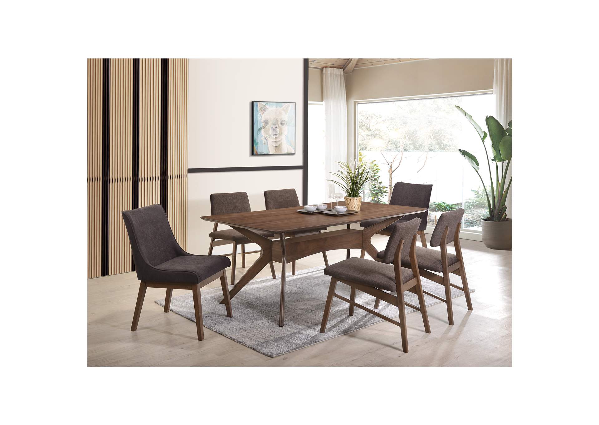 Razor Dining Arm Chair Walnut - Fg22616 - 20 Espresso 2 Per Pack,Elements