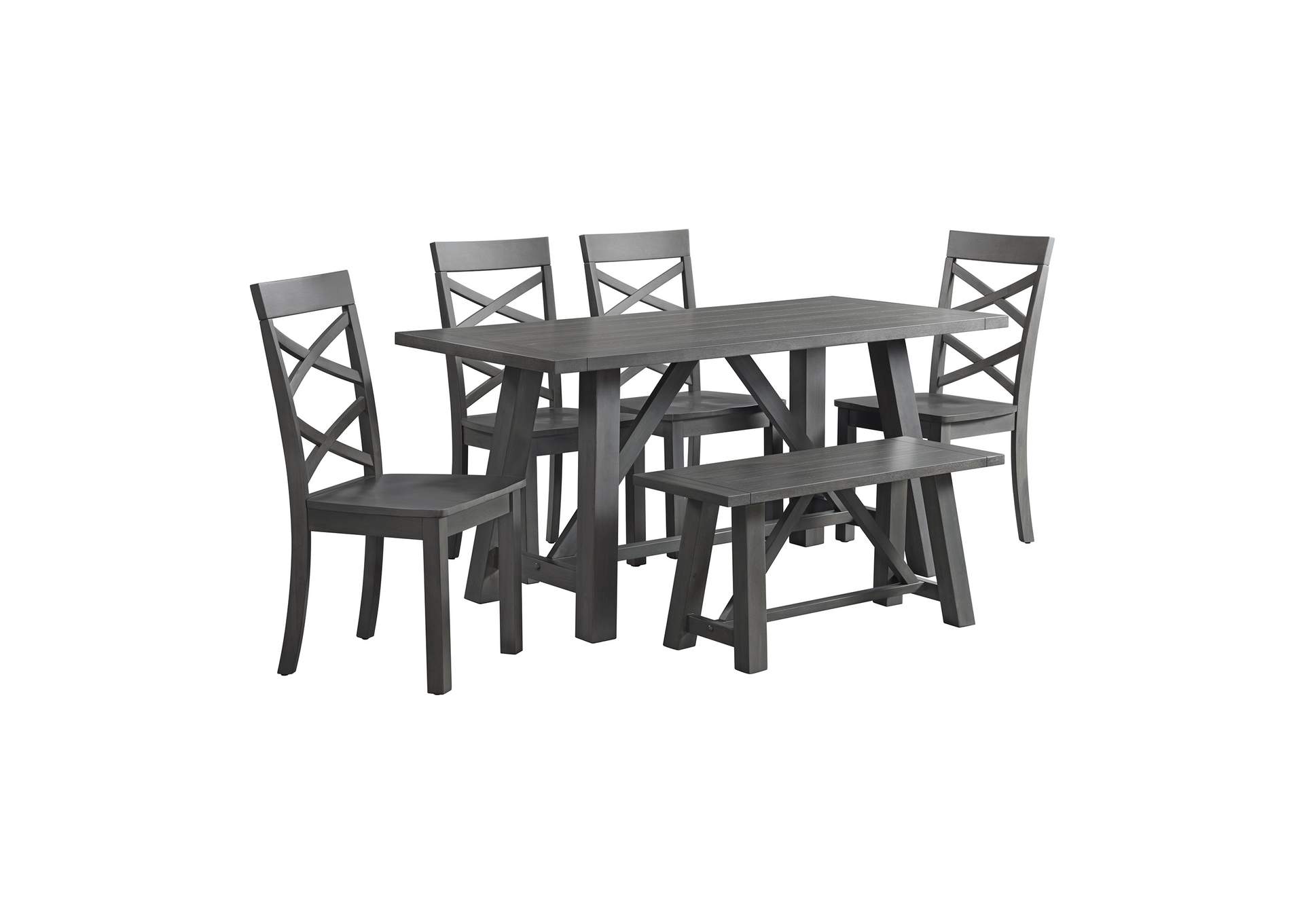 Renegade 6 Piece Dining Set Grey,Elements