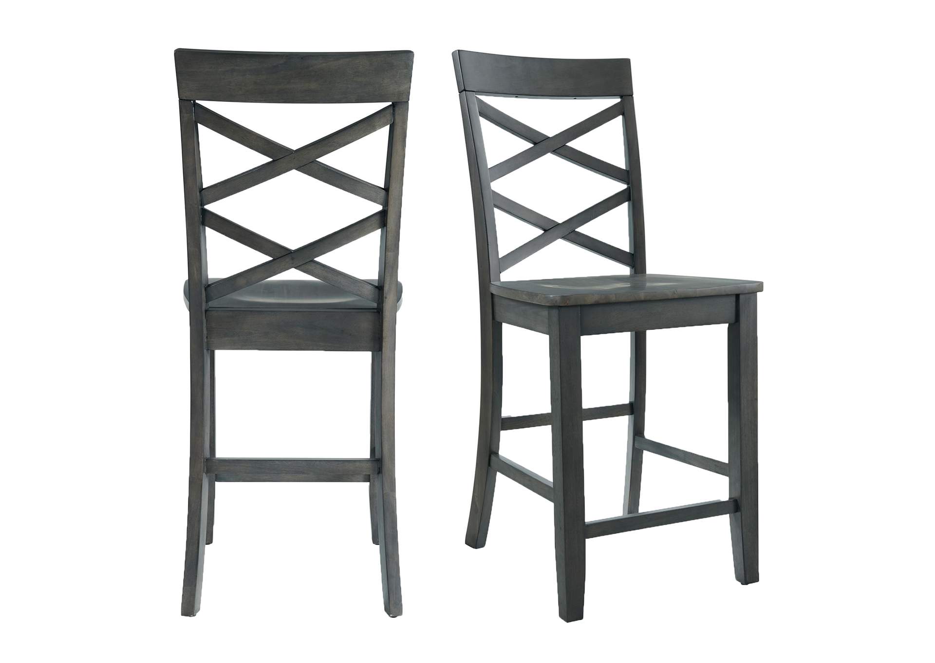 Renegade Counter Side Chair Grey 2 Per Pack,Elements