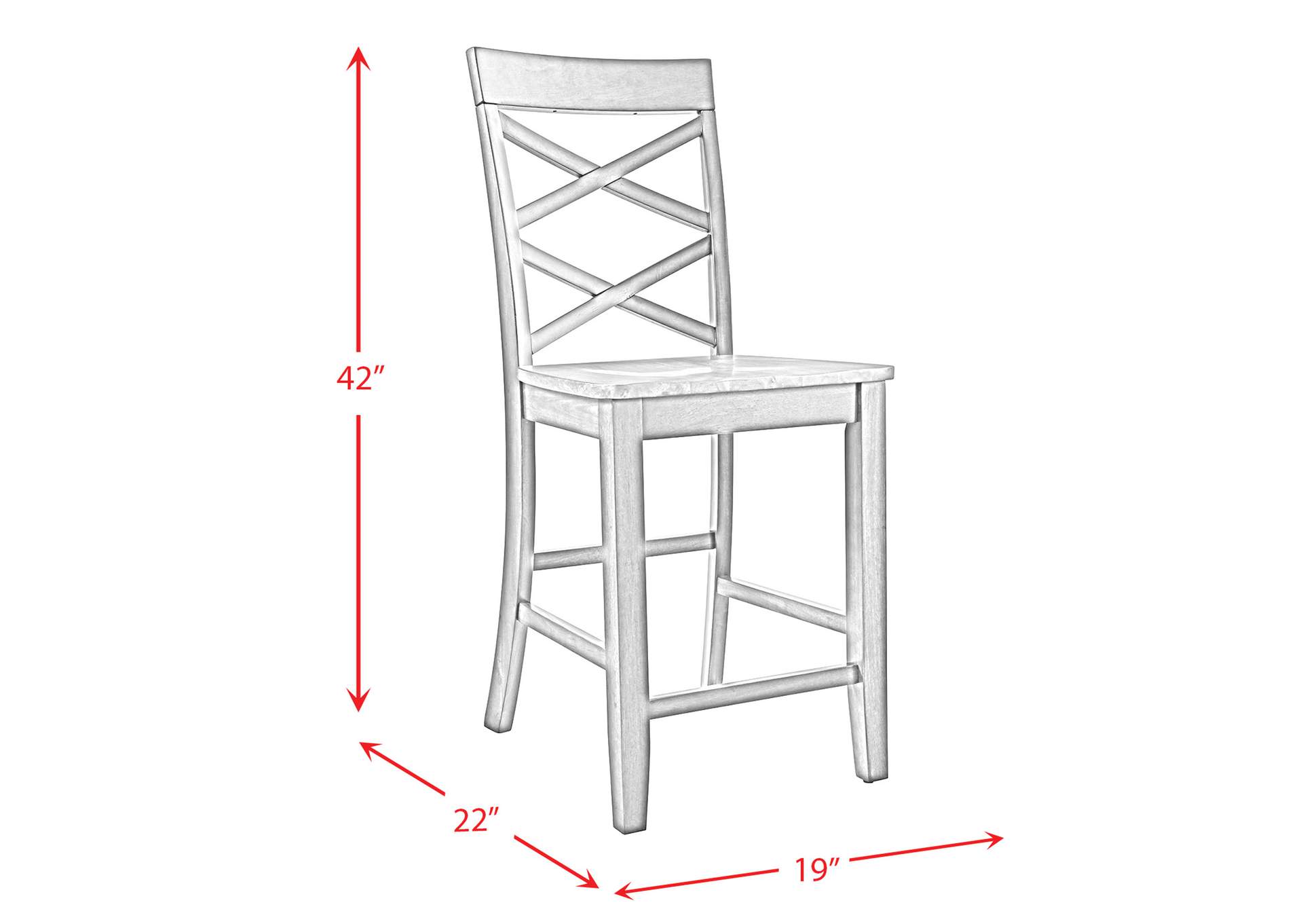 Renegade Counter Side Chair Cherry 2 Per Pack,Elements