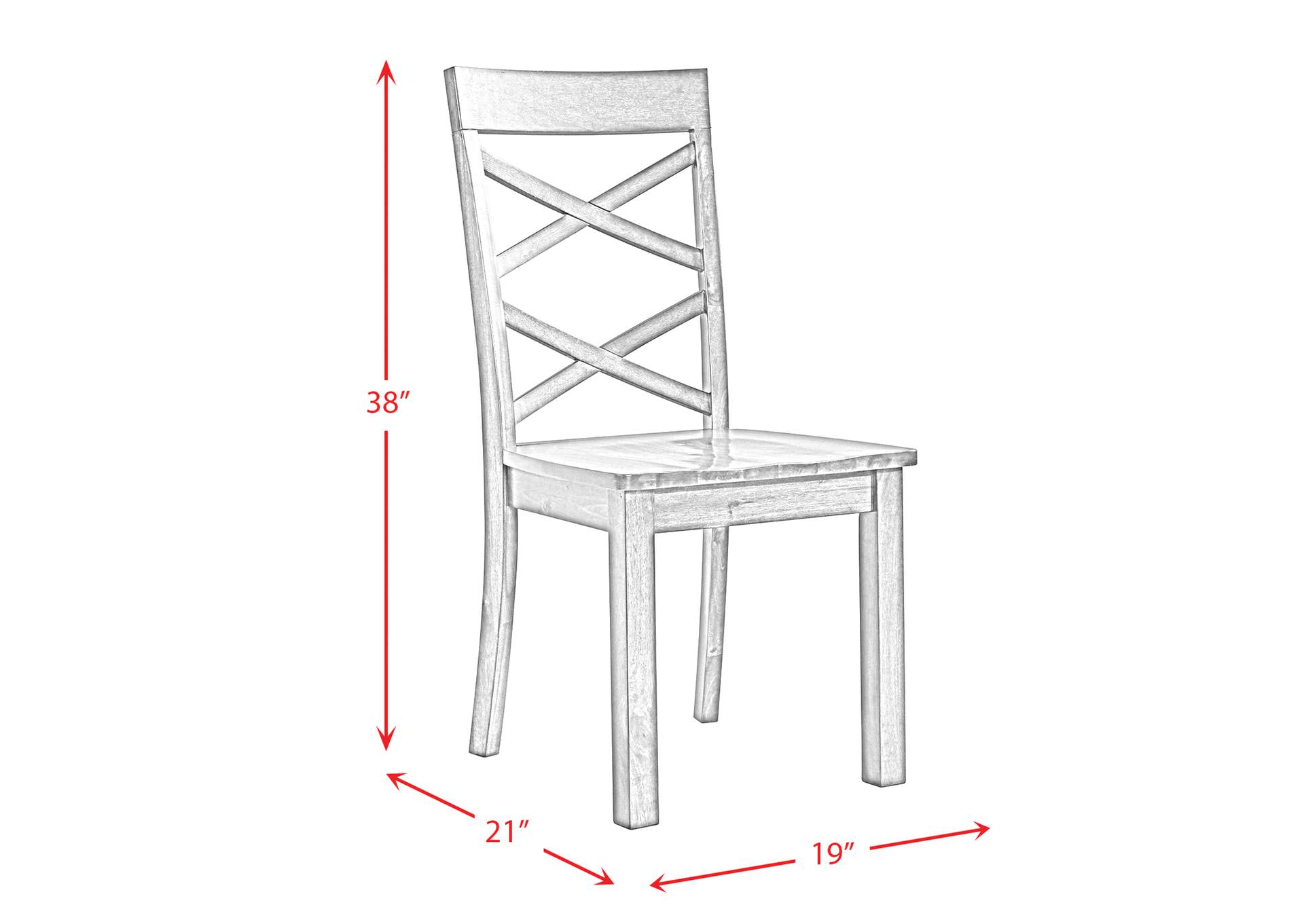 Renegade Dining Side Chair Grey 2 Per Pack,Elements