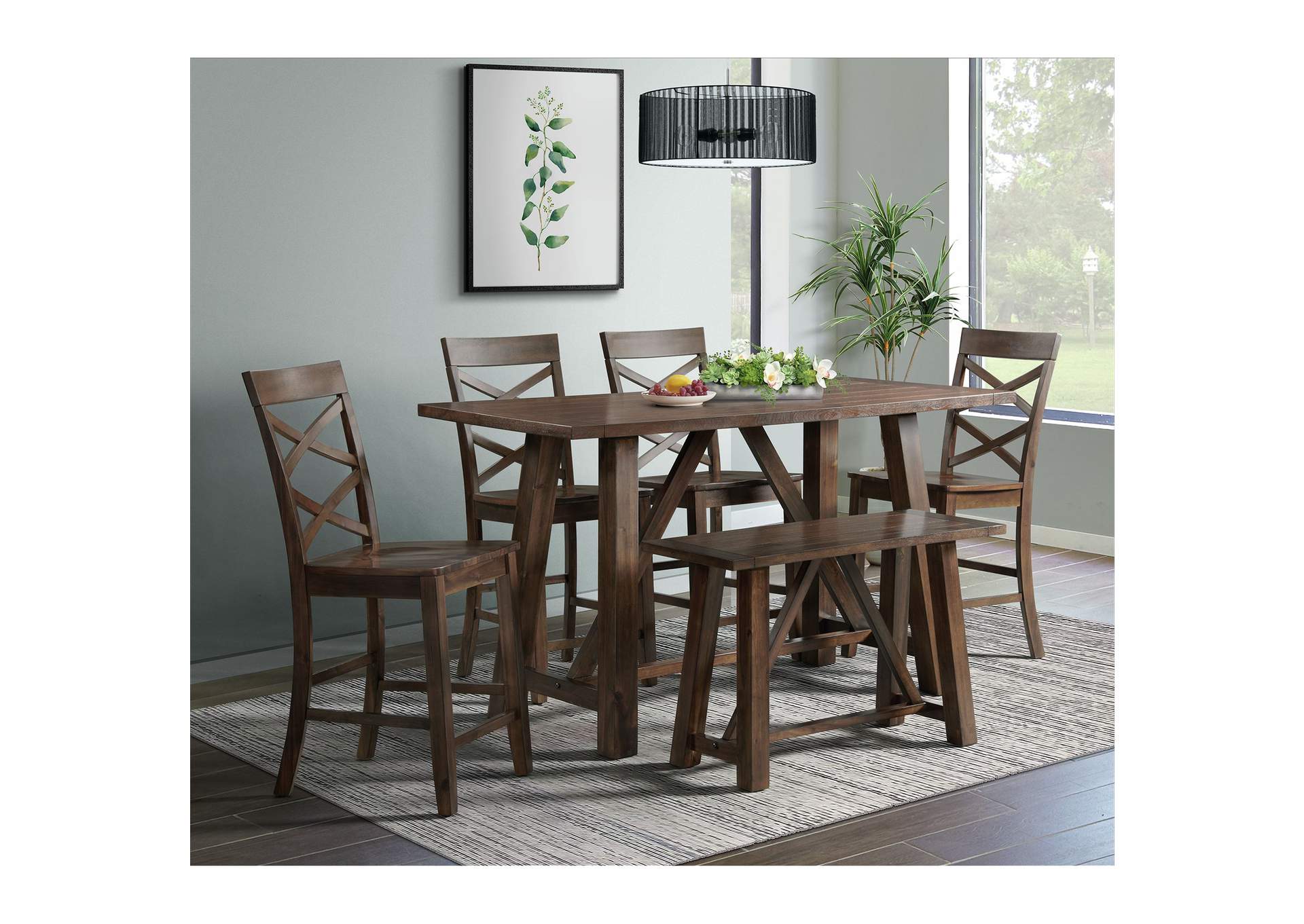 Renegade Counter Side Chair Cherry 2 Per Pack,Elements