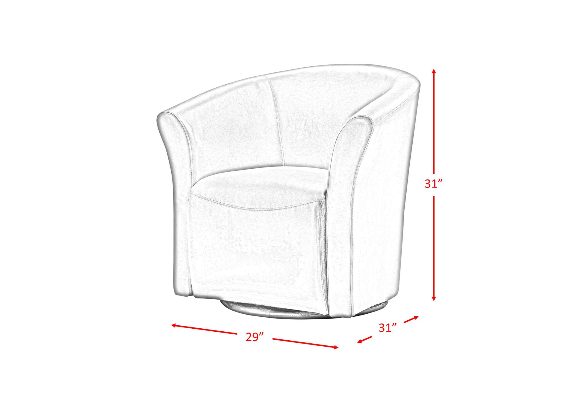 Rocket 6273 Swivel Chair Riviera 6273 Brown,Elements
