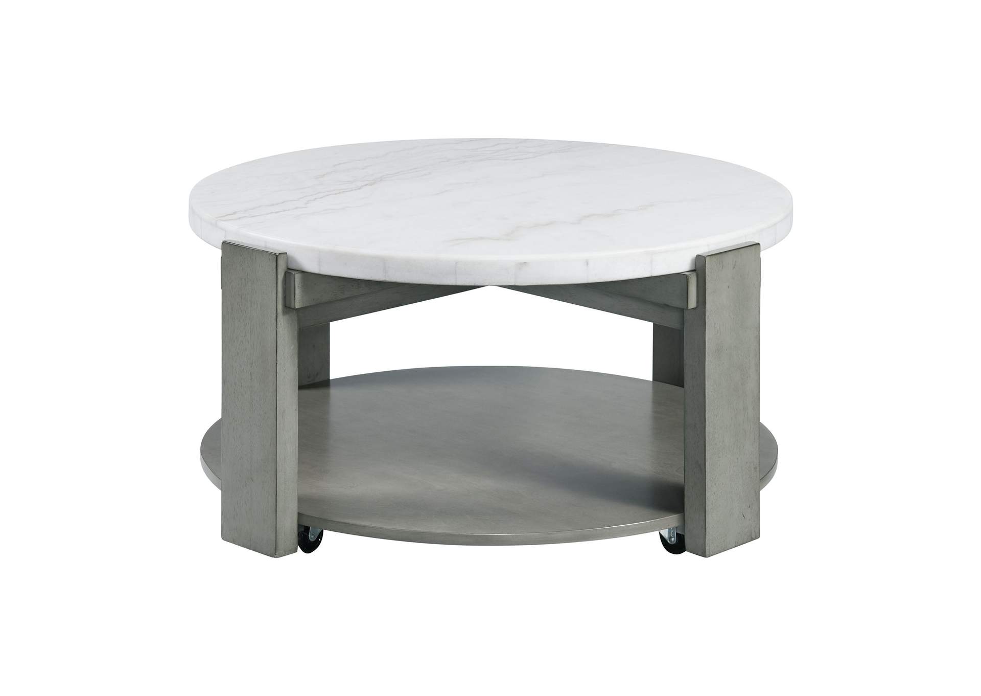 Rosamel Round Coffee Table In Grey,Elements