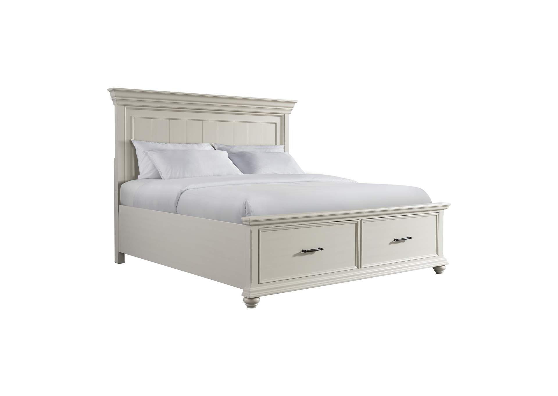 Slater King Bed In Antique White,Elements