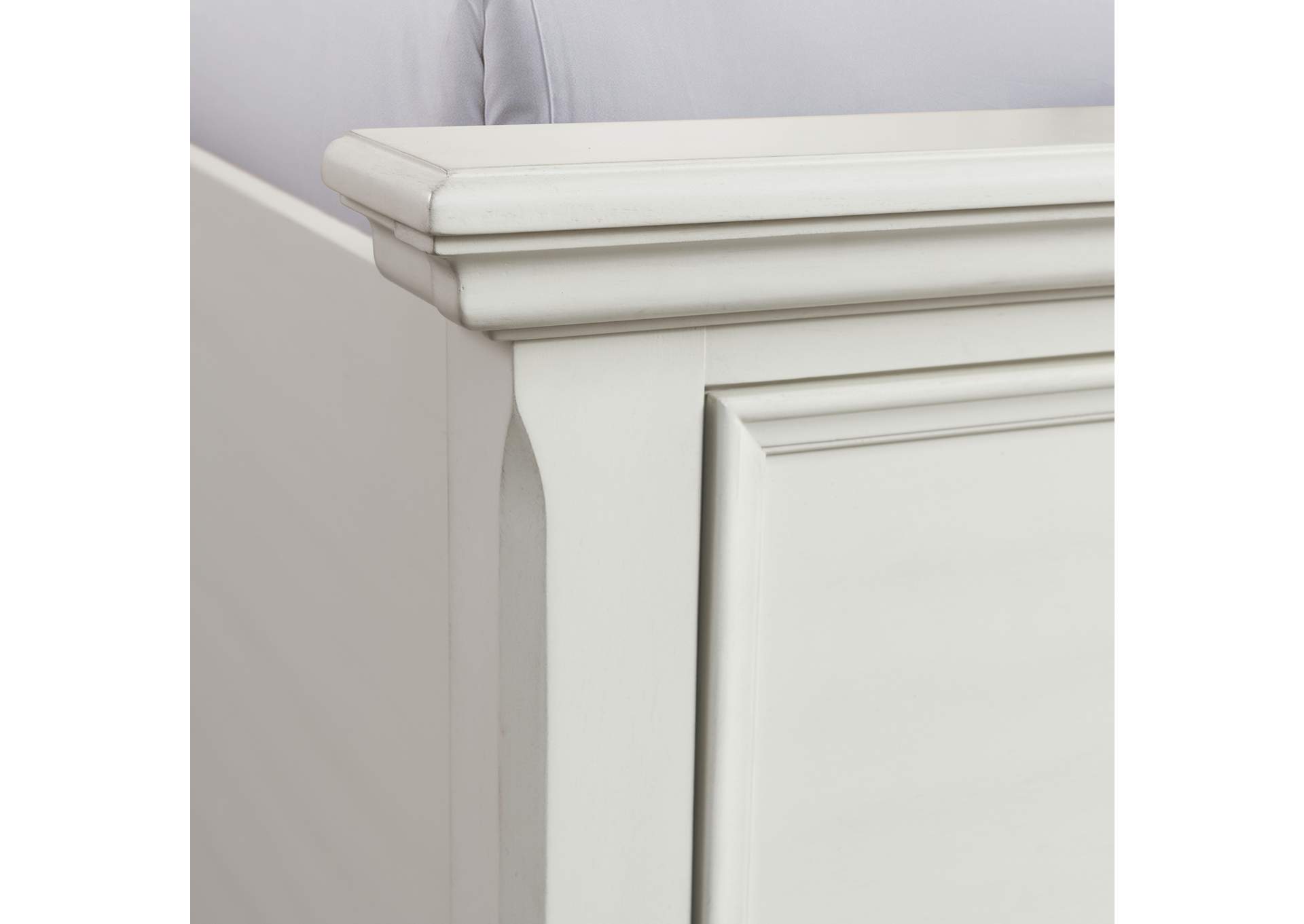 Slater Queen Bed In Antique White,Elements