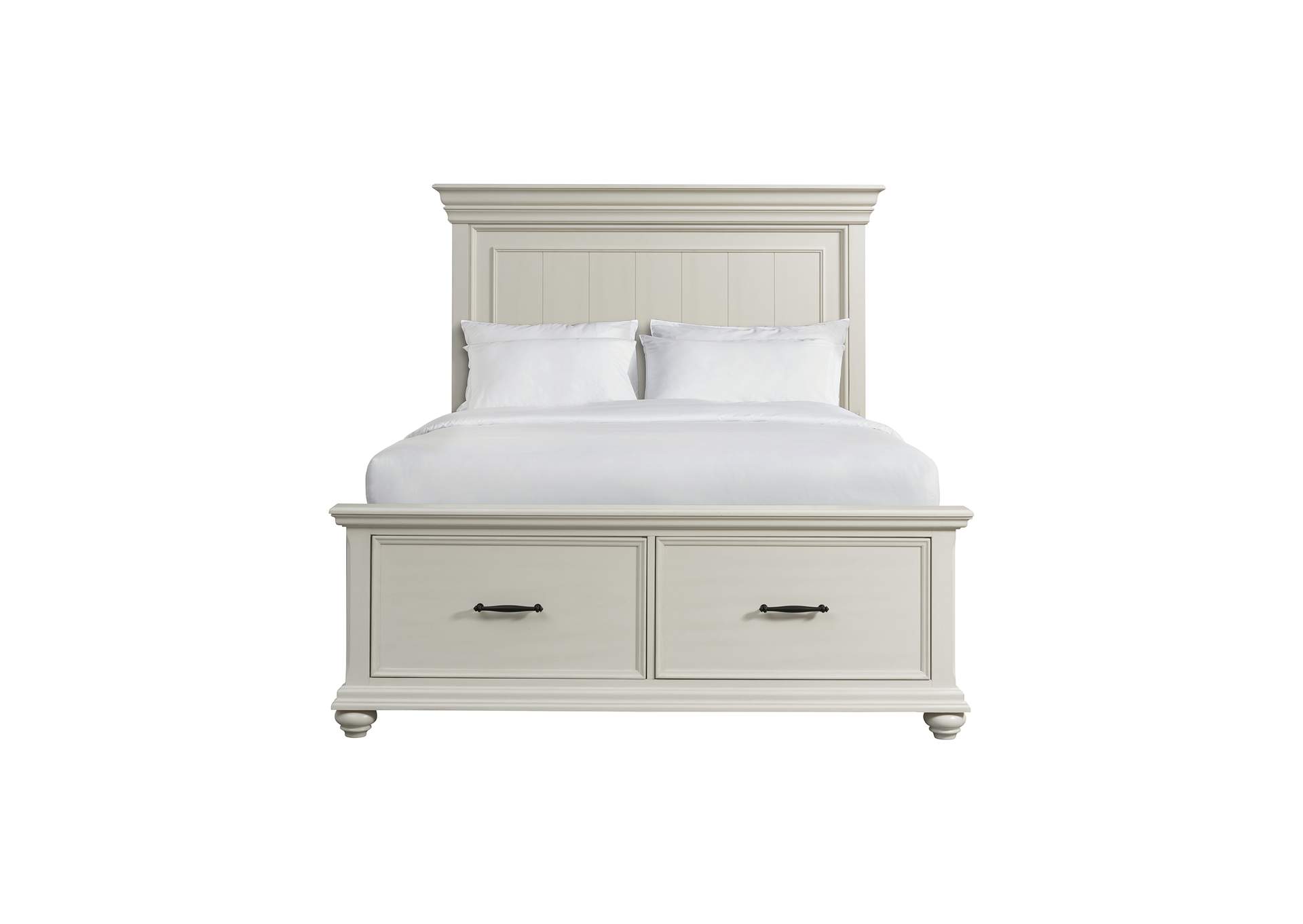 Slater Queen Bed In Antique White,Elements