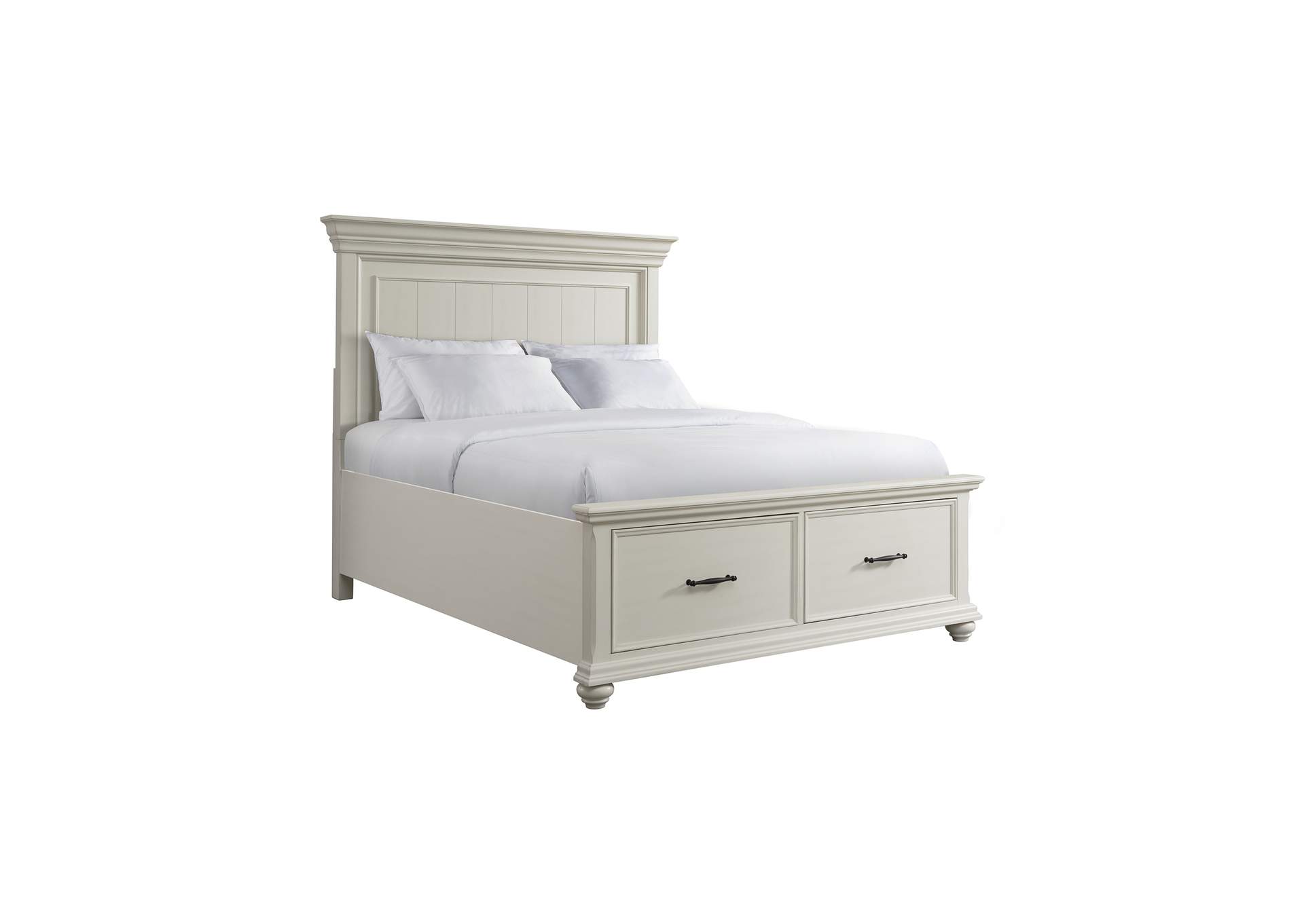 Slater Queen Bed In Antique White,Elements