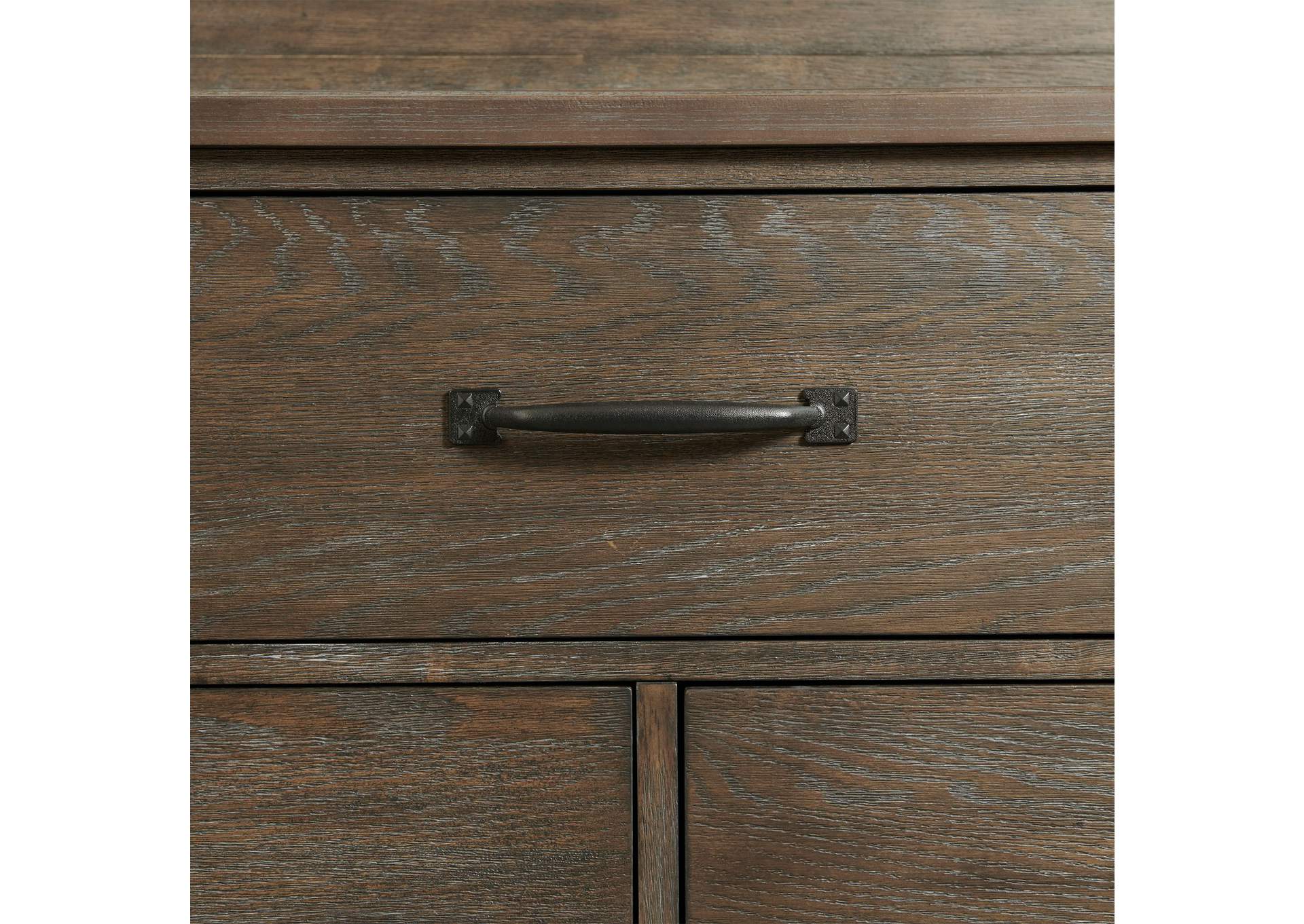 Scott King Platform Storage 3 Piece Bedroom Set,Elements
