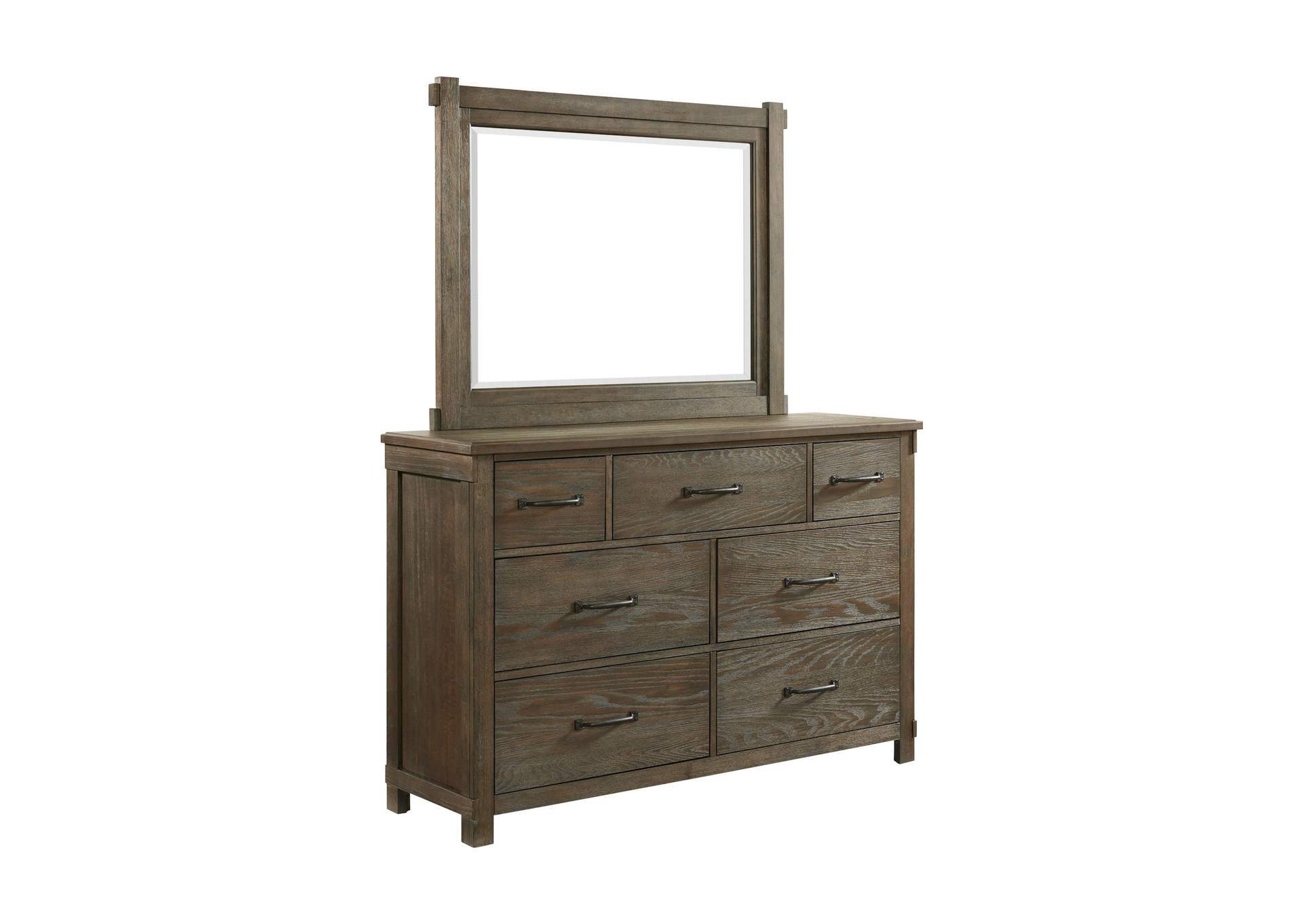 Scott 7 - Drawer Dresser With Mirror Set,Elements