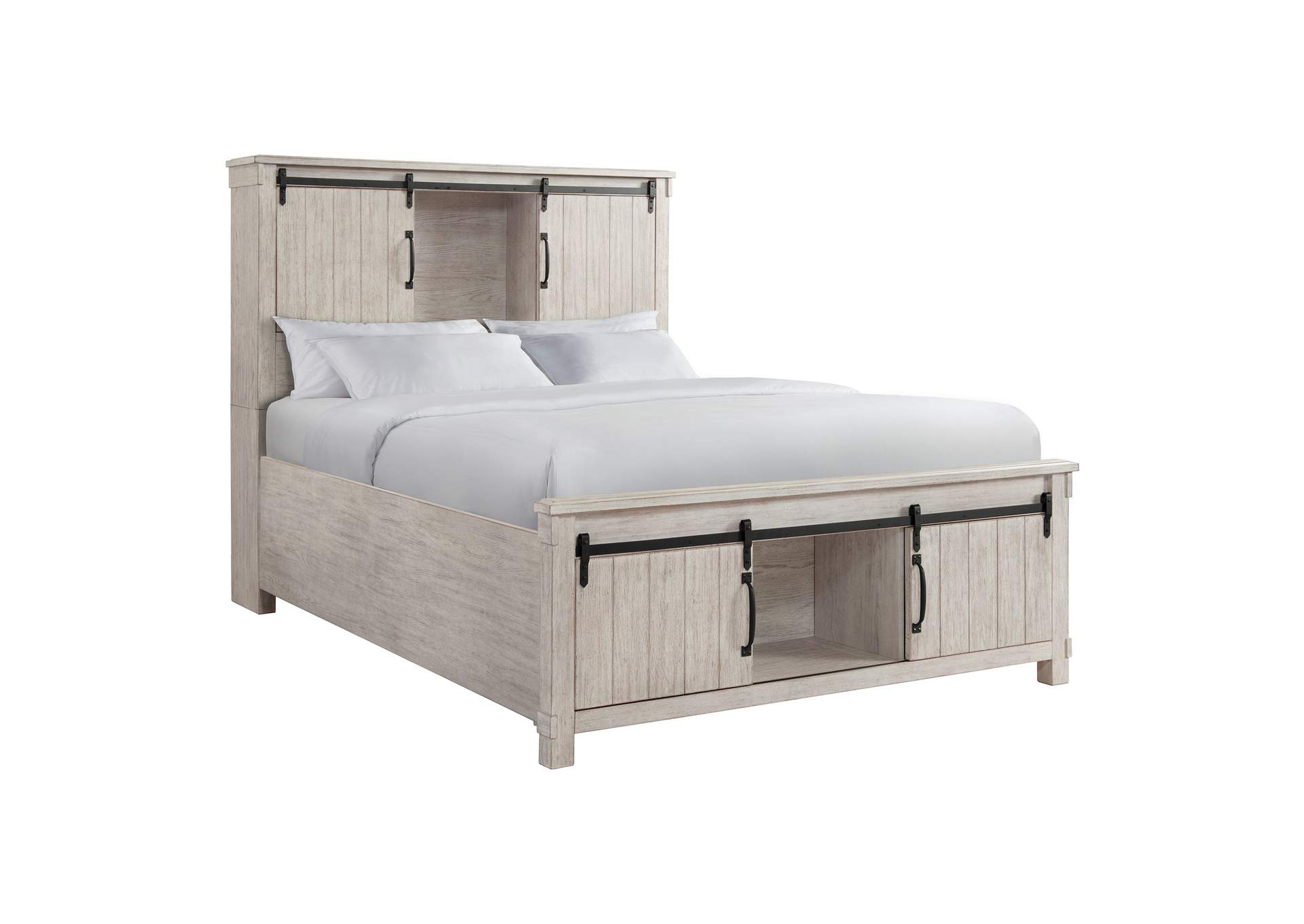 Scott Queen Storage Bed White Finish,Elements