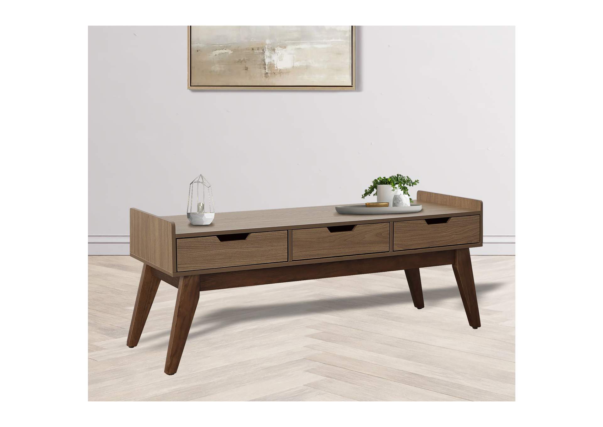 Sade Bench In Walnut,Elements