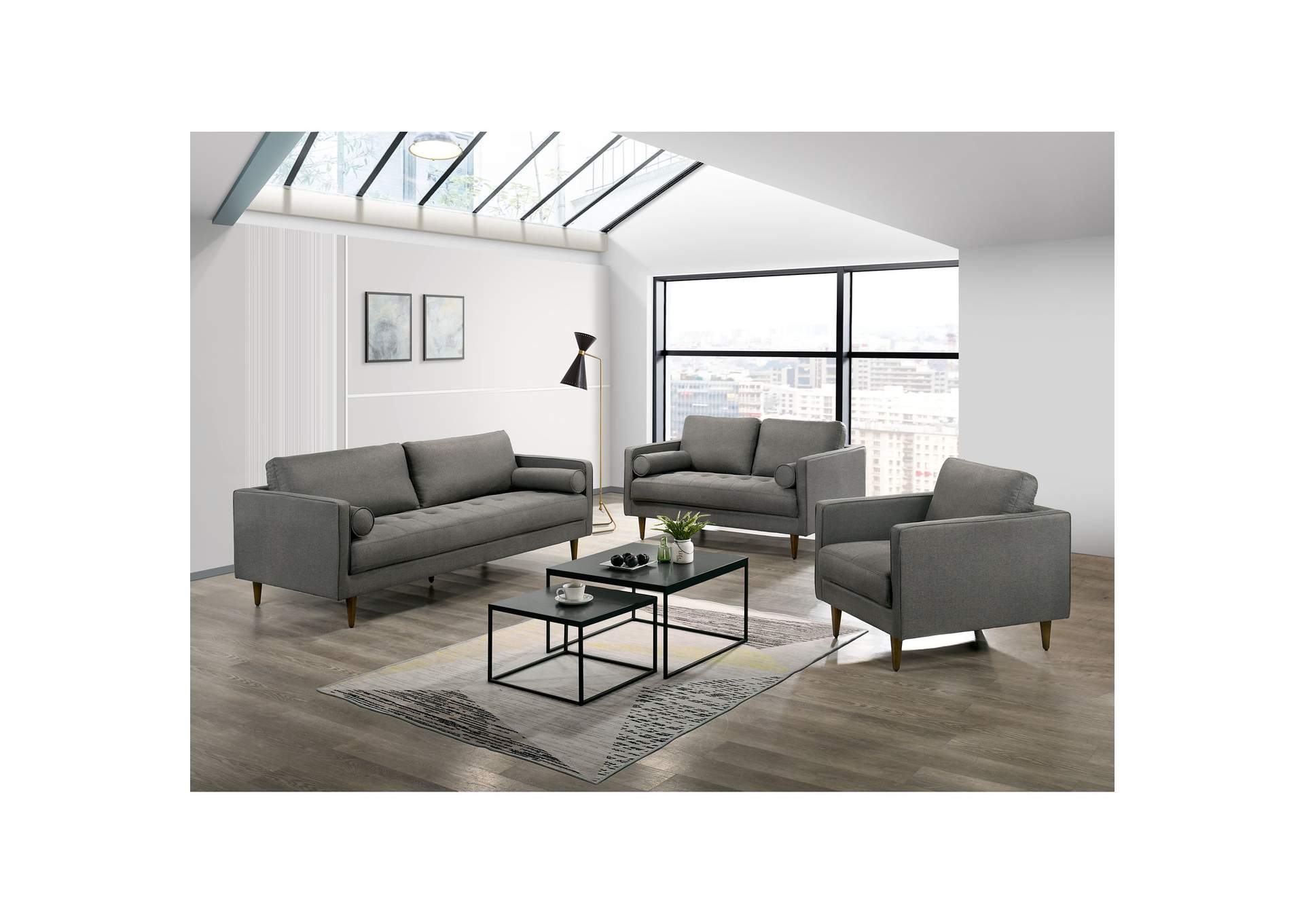 Sampson Chair In Apollo Dark Grey D26,Elements