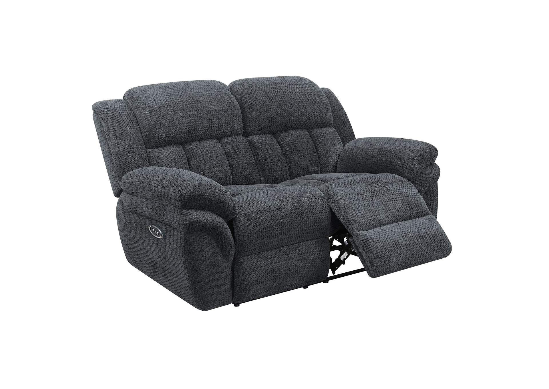 Santorini Power Motion Loveseat Conran Carbon Grey,Elements