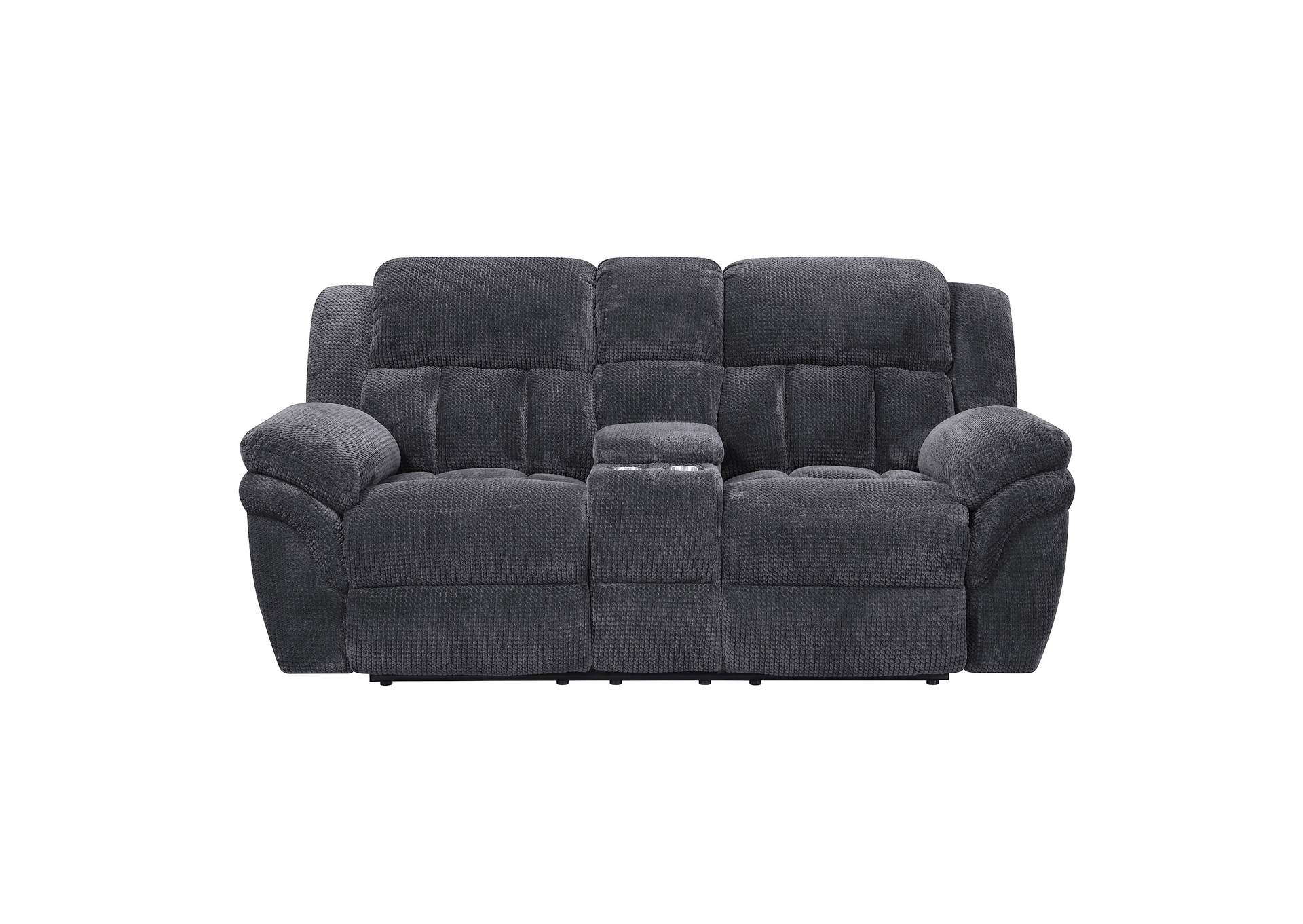 Santorini Power Motion Loveseat Conran Carbon Grey,Elements