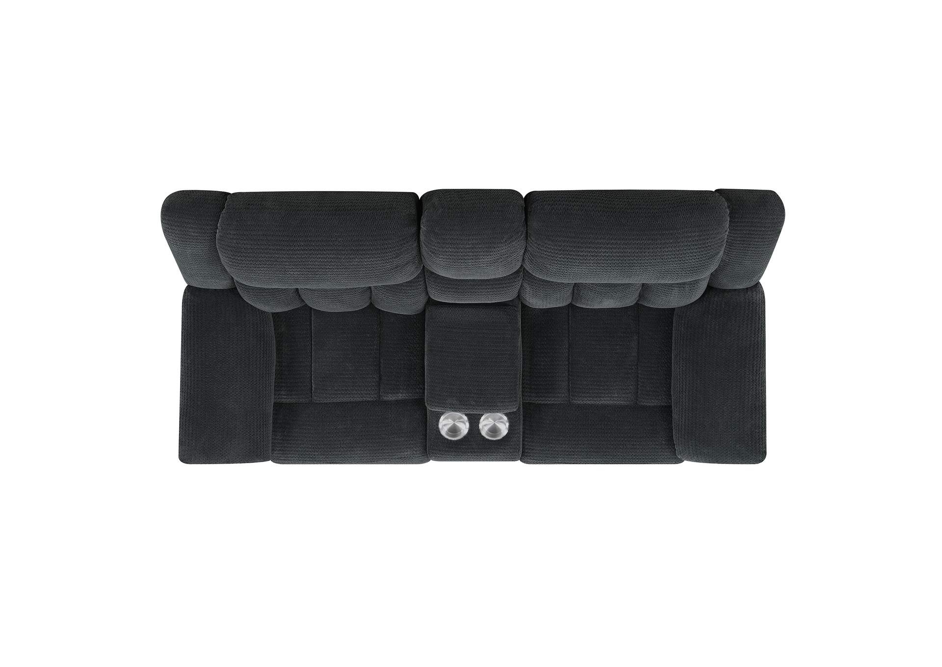 Santorini Motion Loveseat With Console Vienna Granite,Elements