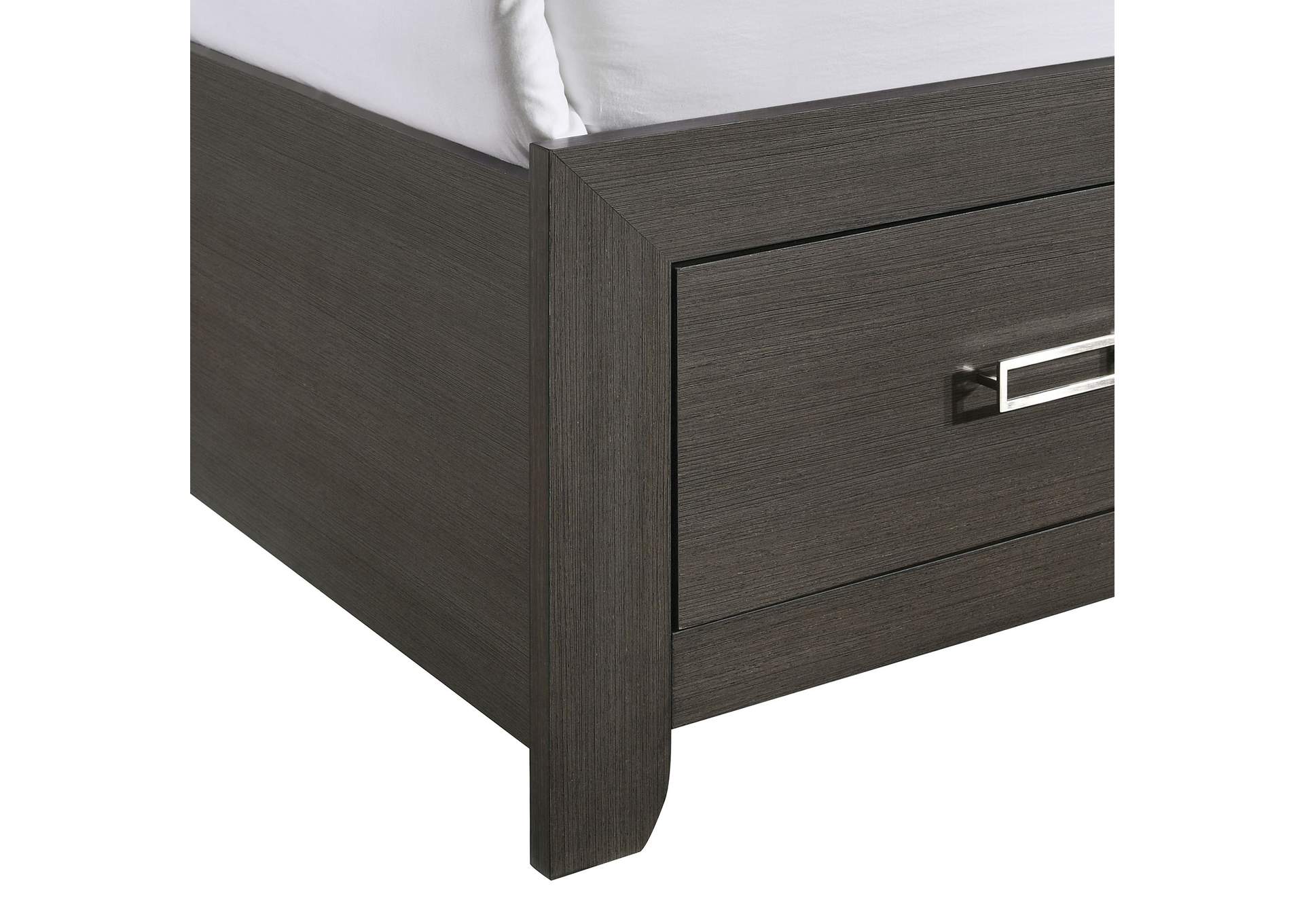 Sasha King Music Bed With Led Light In Grey,Elements