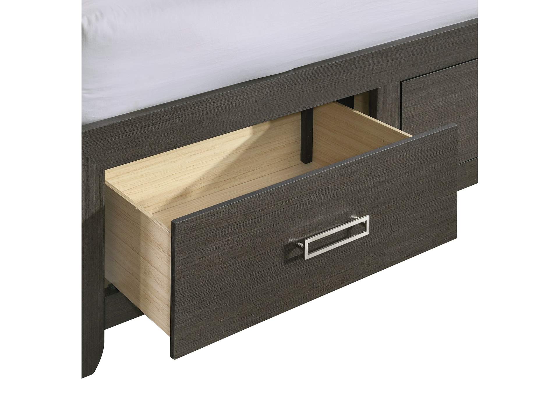 Sasha King Music Bed With Led Light In Grey,Elements