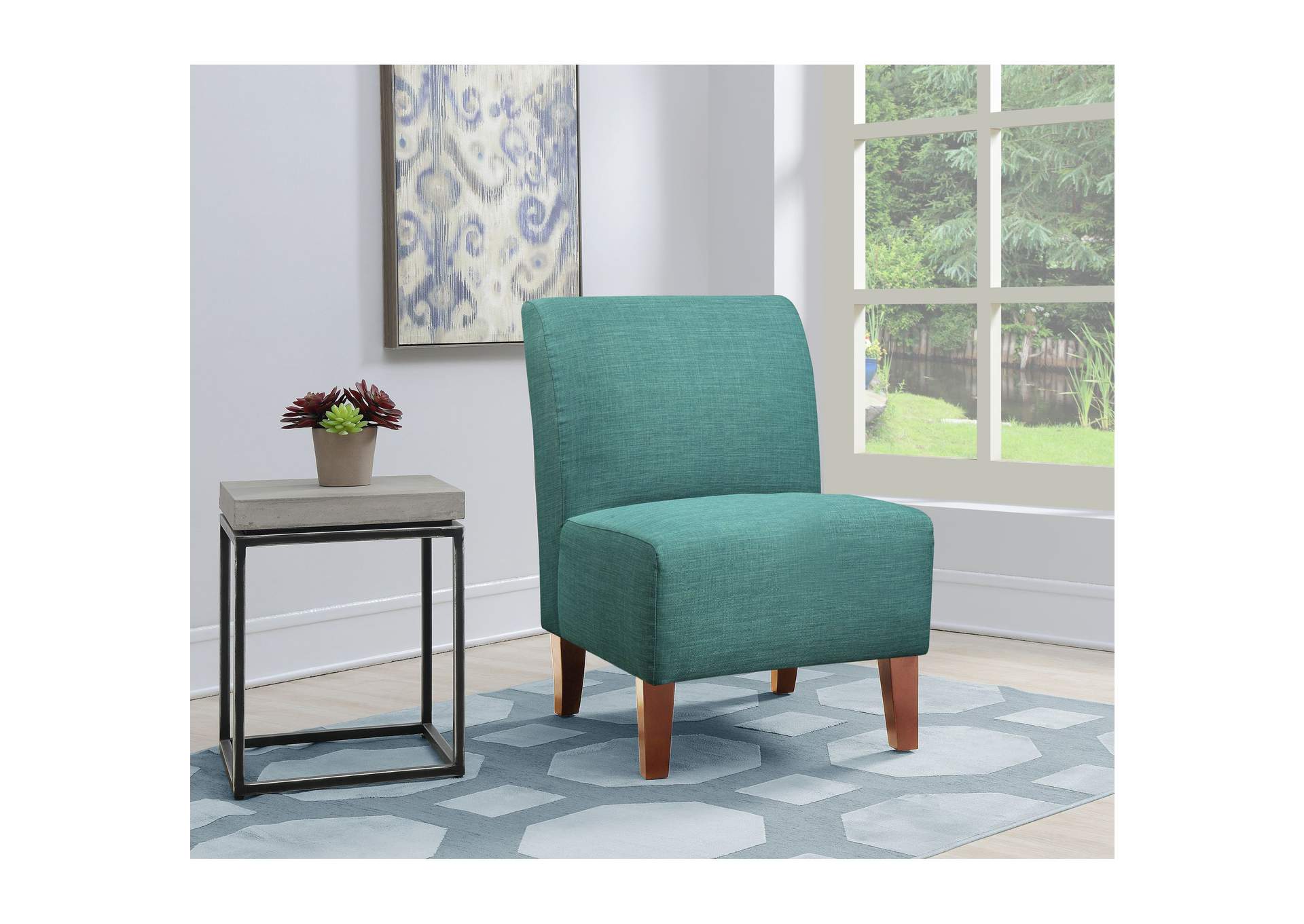 Scarlett Slipper Chair Heirloom Teal,Elements