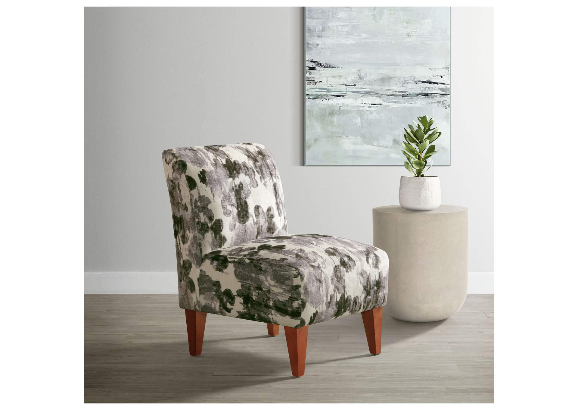 Scarlett Slipper Chair In Mirabelle Ebony,Elements