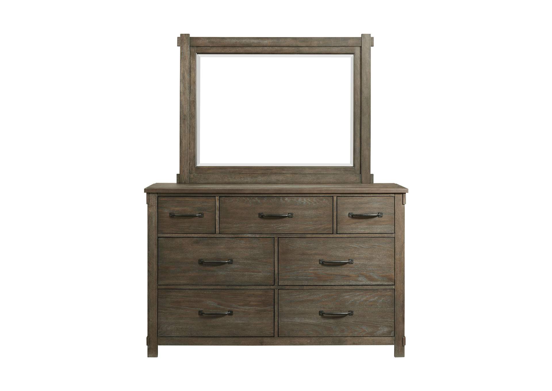 Scott 7 - Drawer Dresser With Mirror Set,Elements